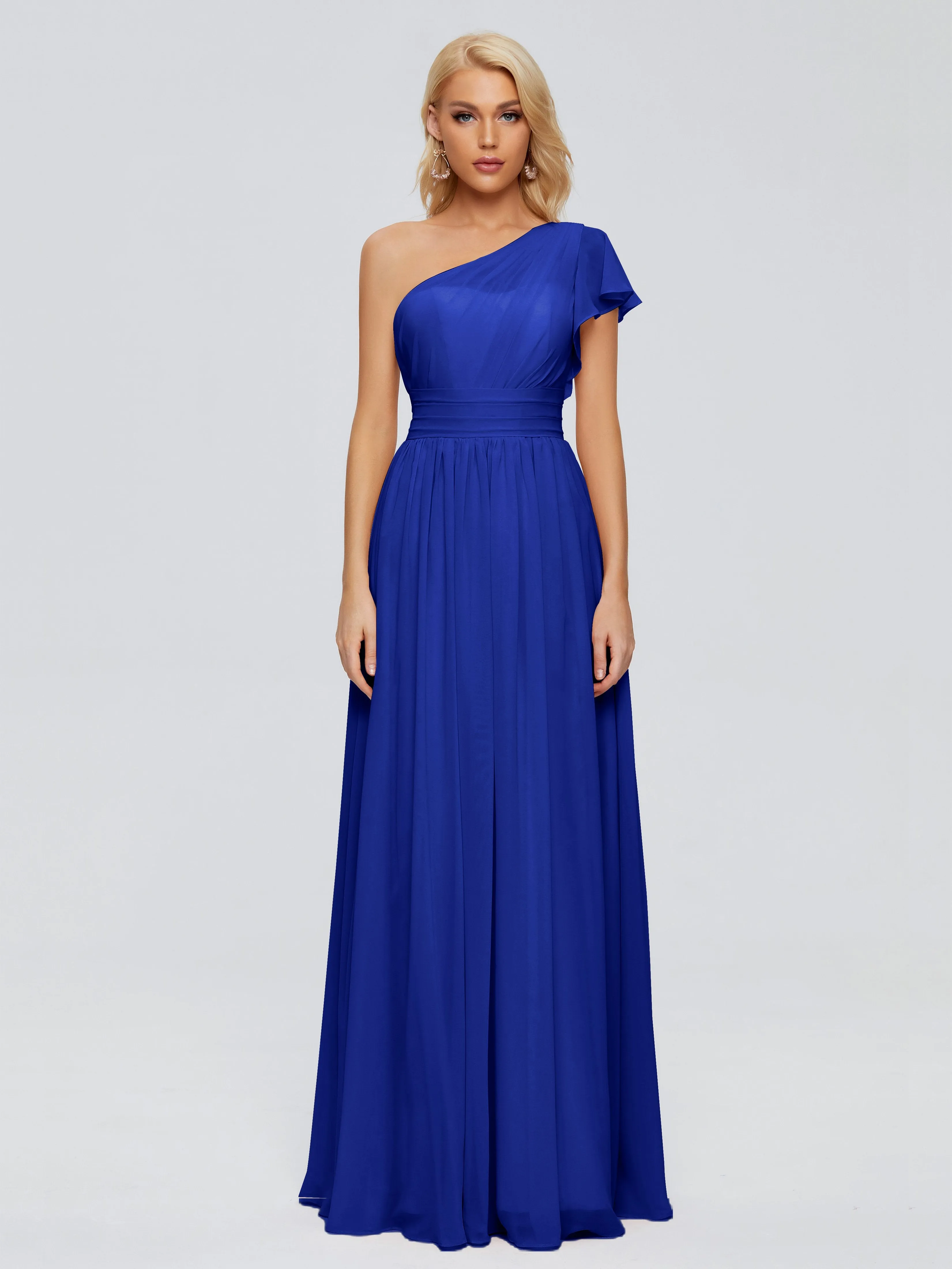 Rylee One Shoulder Chiffon Bridesmaid Dresses