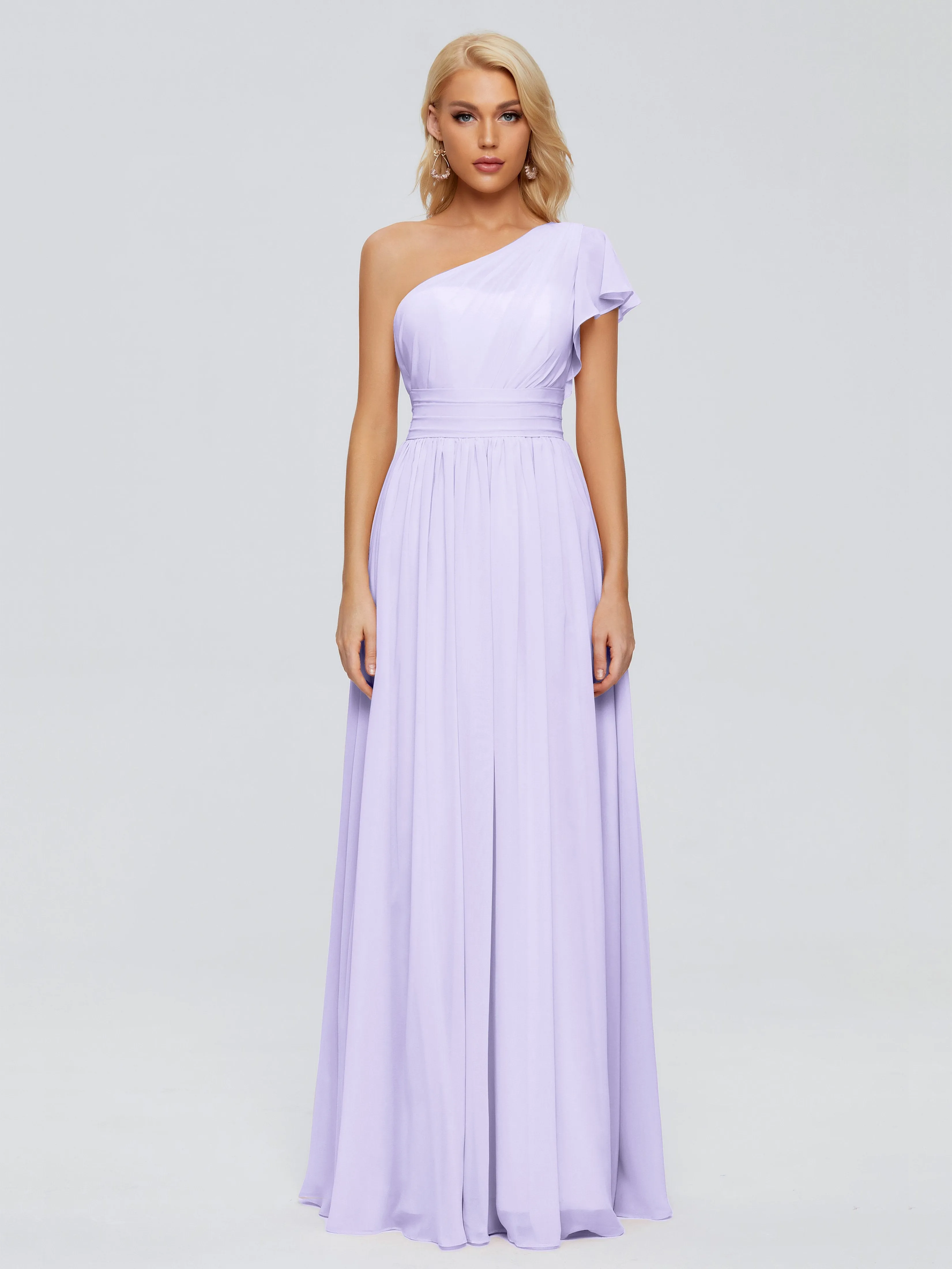 Rylee One Shoulder Chiffon Bridesmaid Dresses