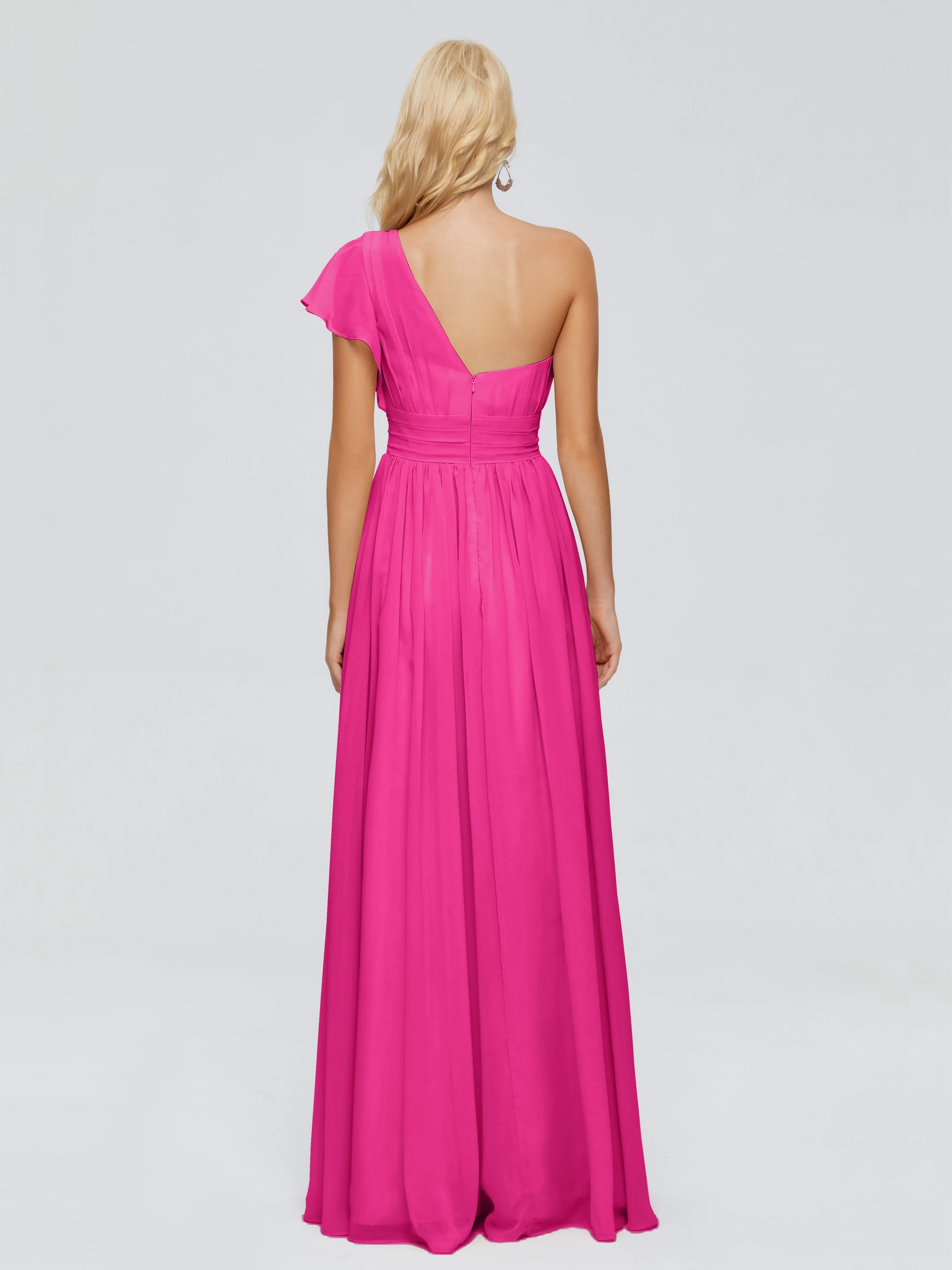 Rylee One Shoulder Chiffon Bridesmaid Dresses
