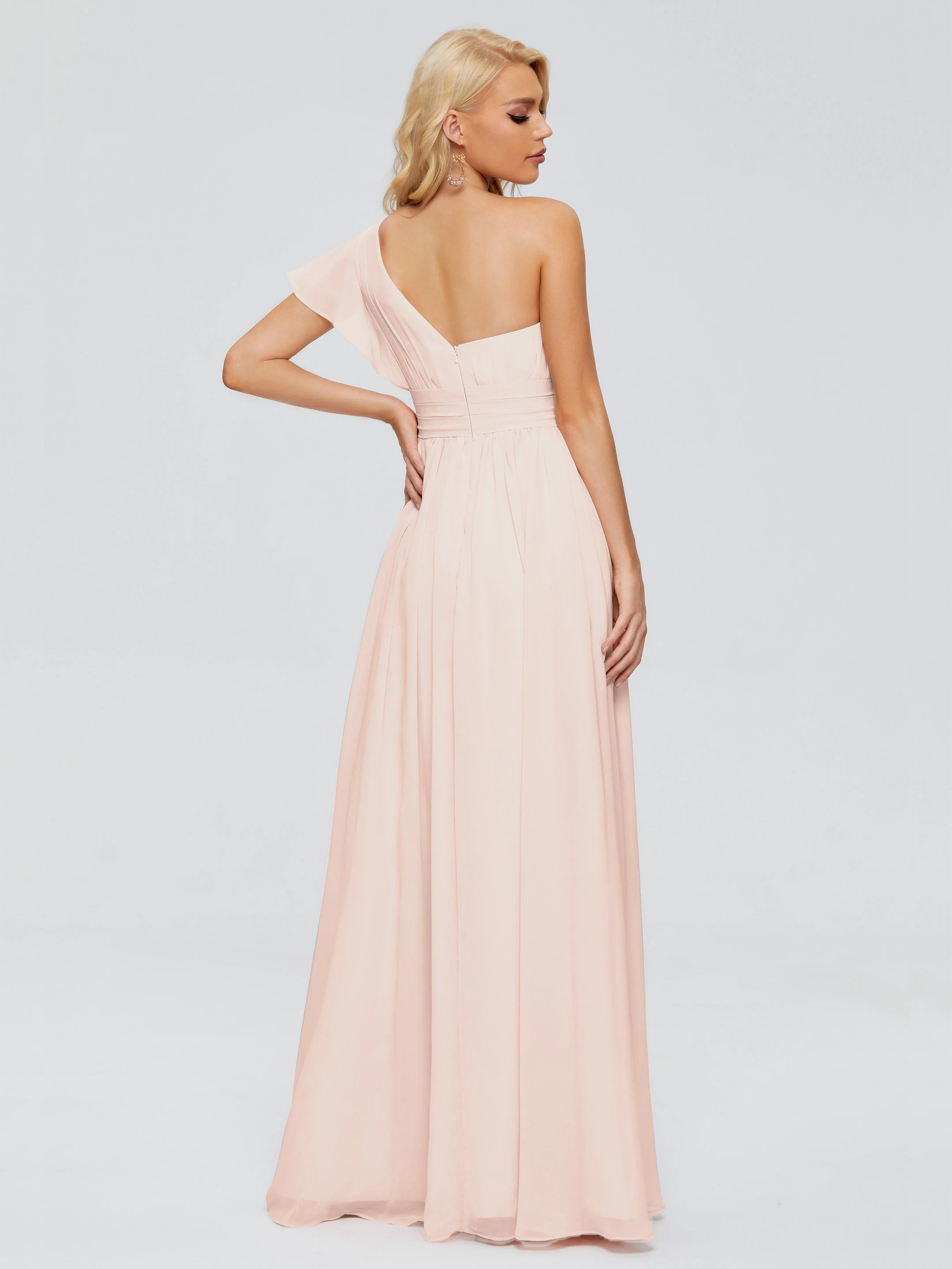 Rylee One Shoulder Chiffon Bridesmaid Dresses