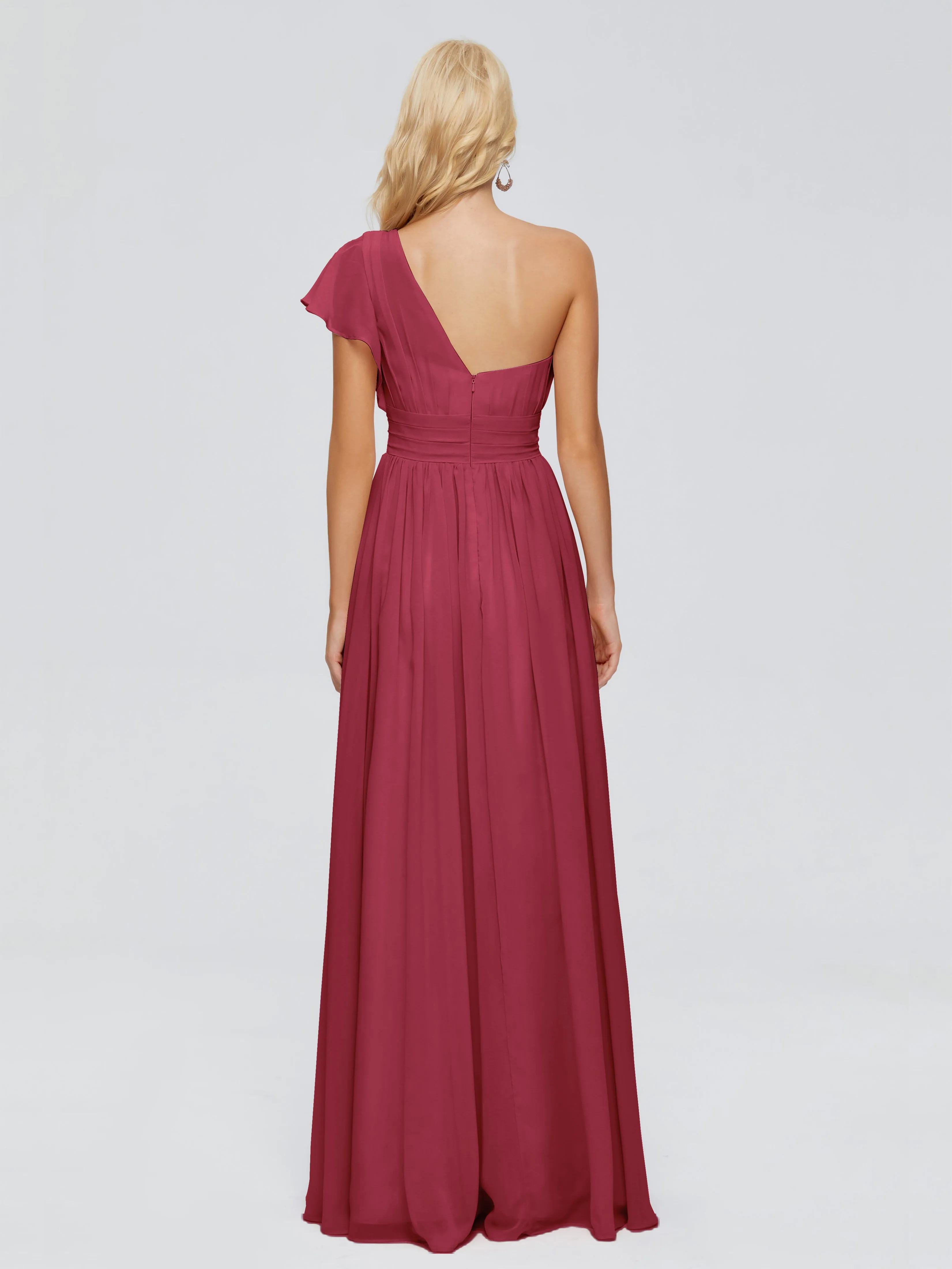 Rylee One Shoulder Chiffon Bridesmaid Dresses