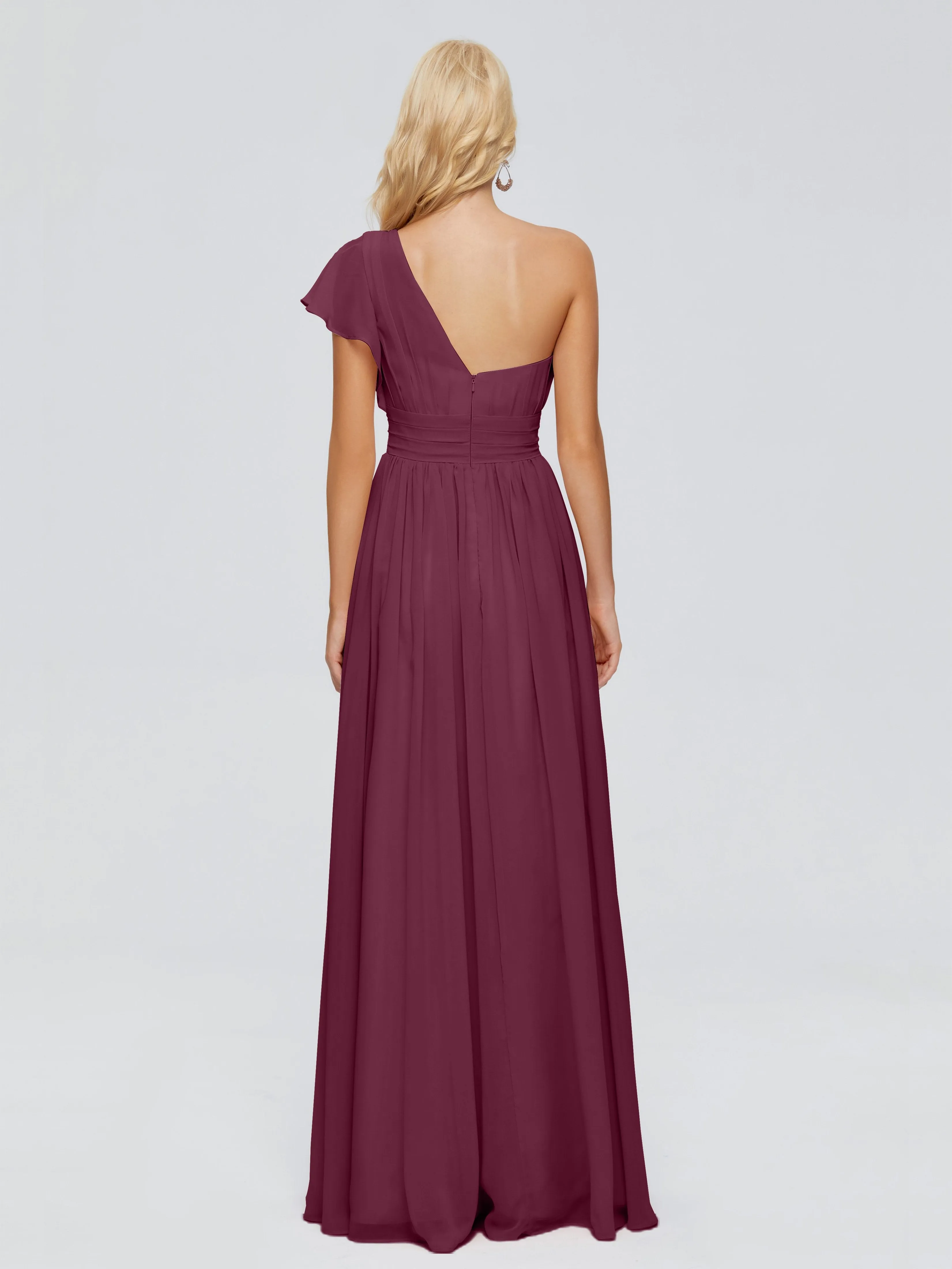 Rylee One Shoulder Chiffon Bridesmaid Dresses