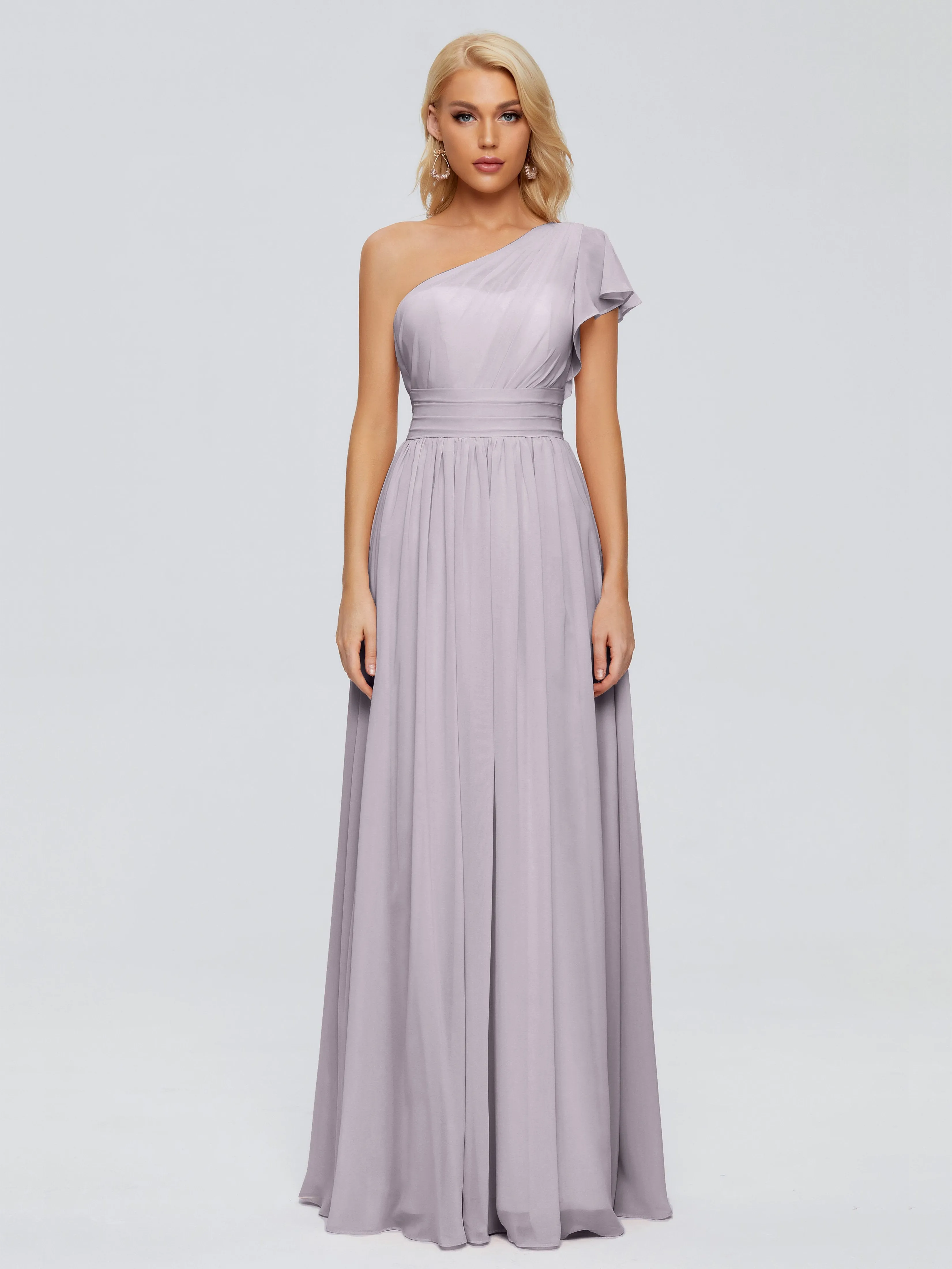 Rylee One Shoulder Chiffon Bridesmaid Dresses