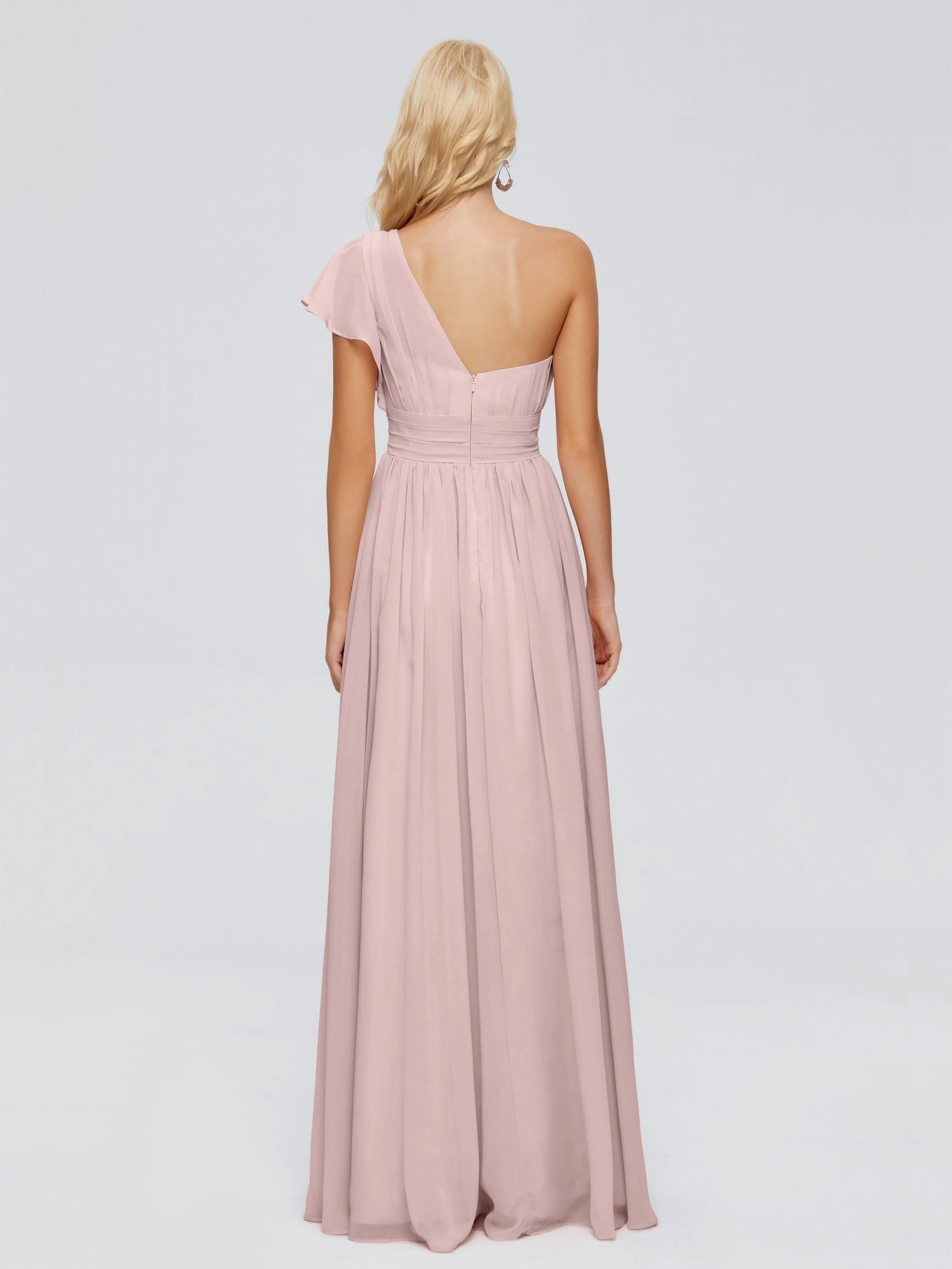 Rylee One Shoulder Chiffon Bridesmaid Dresses