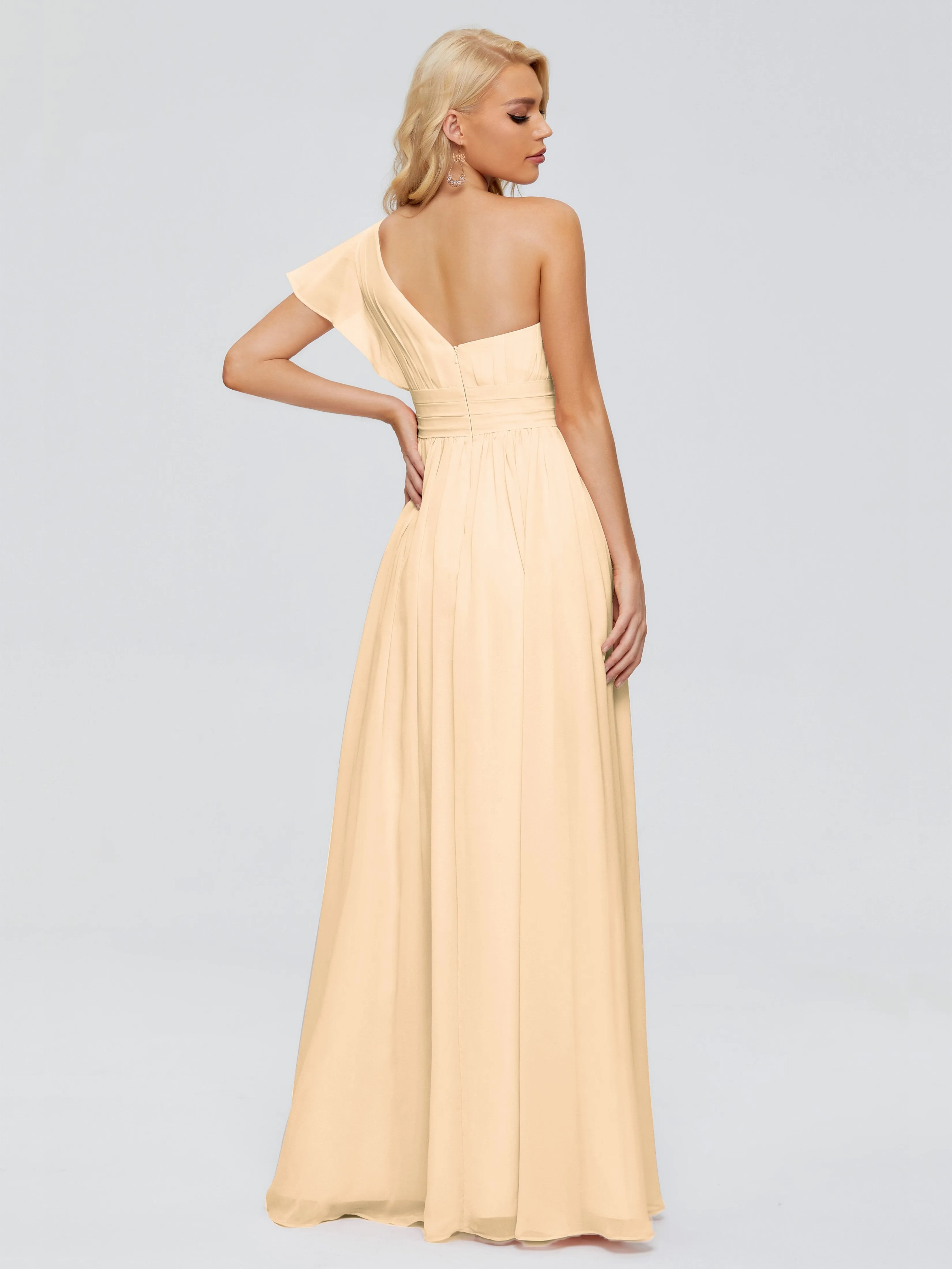 Rylee One Shoulder Chiffon Bridesmaid Dresses