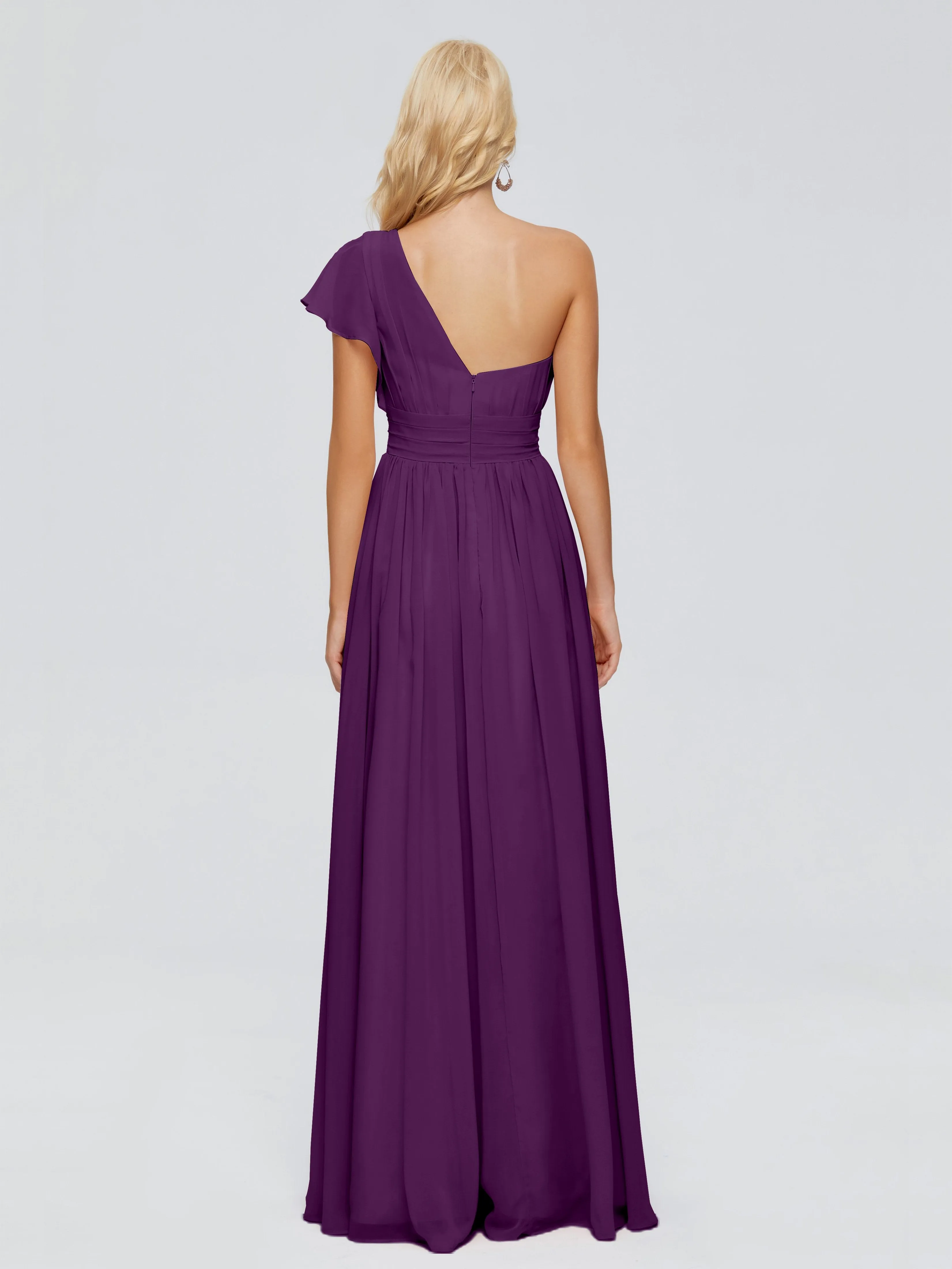 Rylee One Shoulder Chiffon Bridesmaid Dresses