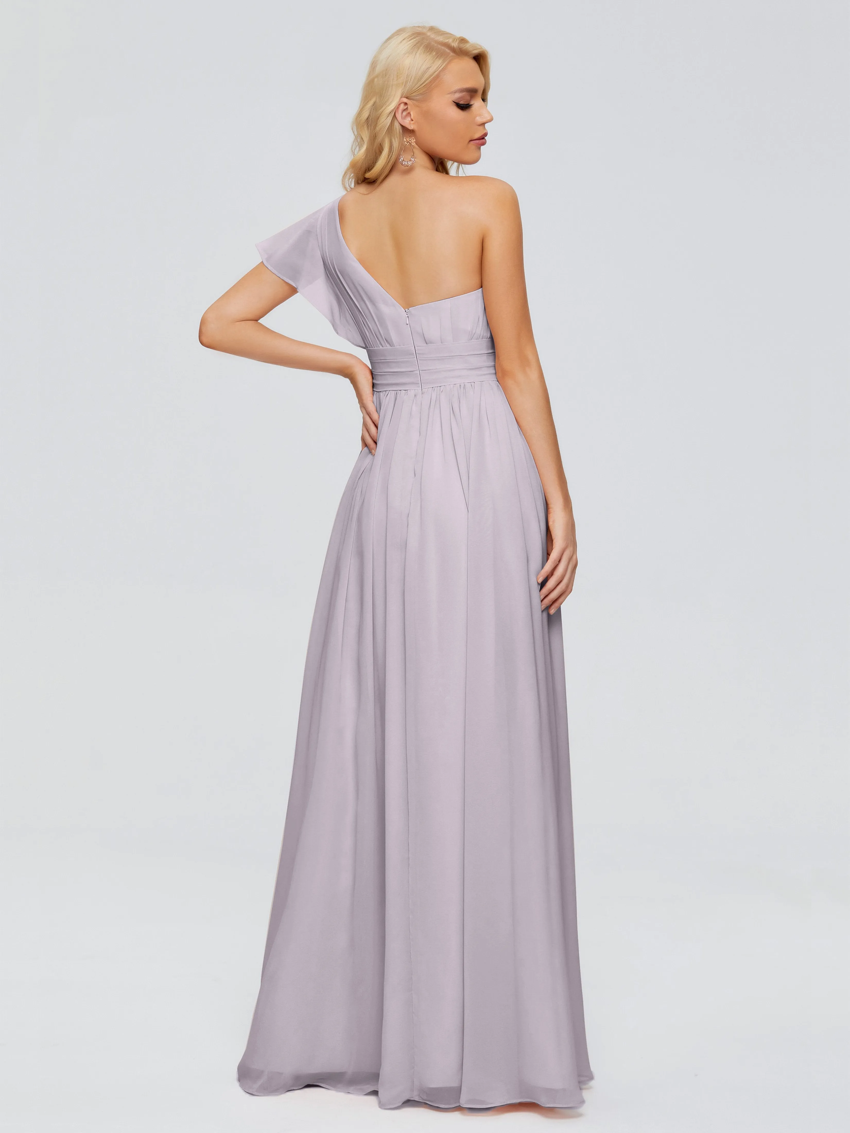 Rylee One Shoulder Chiffon Bridesmaid Dresses