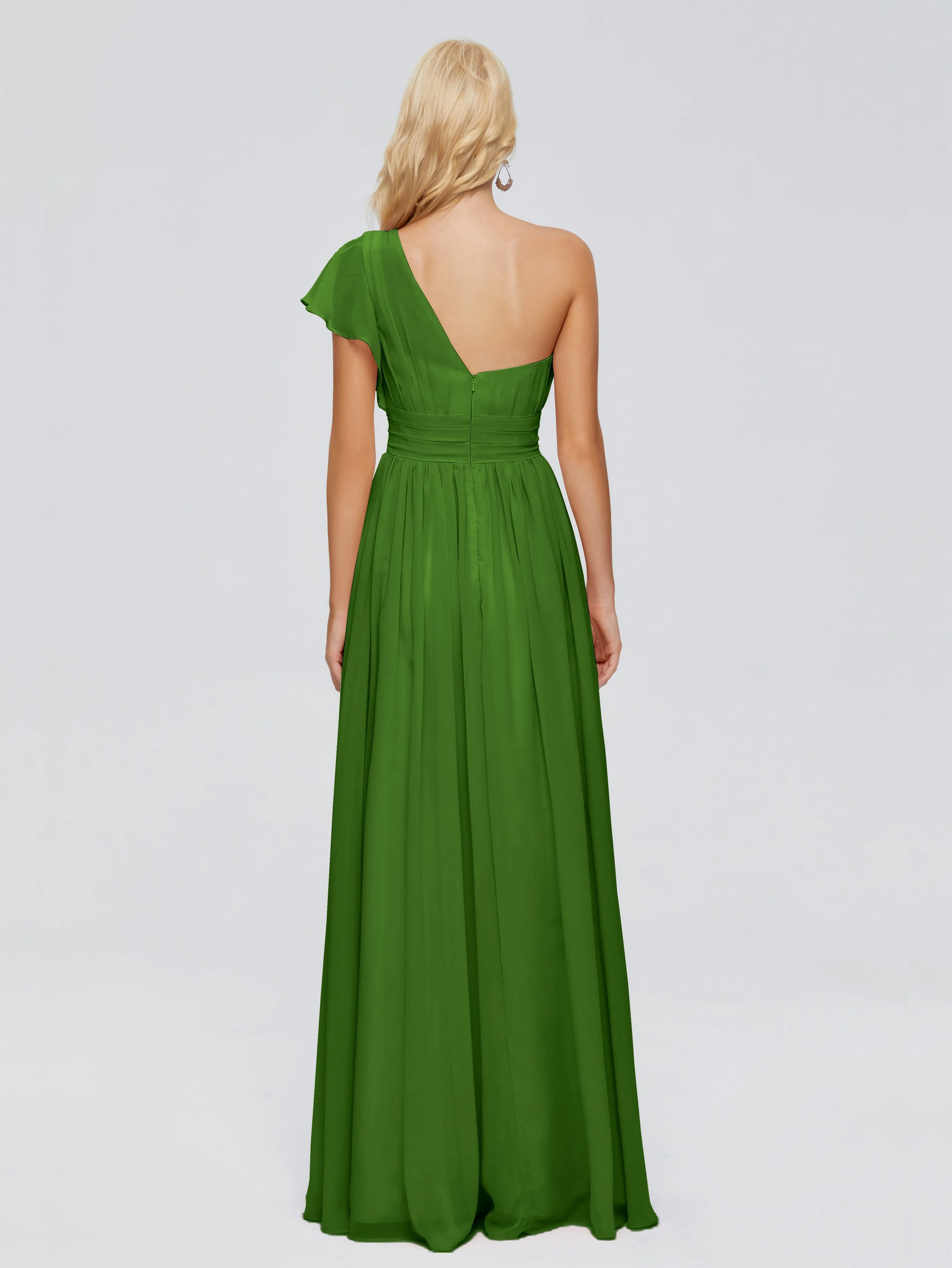 Rylee One Shoulder Chiffon Bridesmaid Dresses