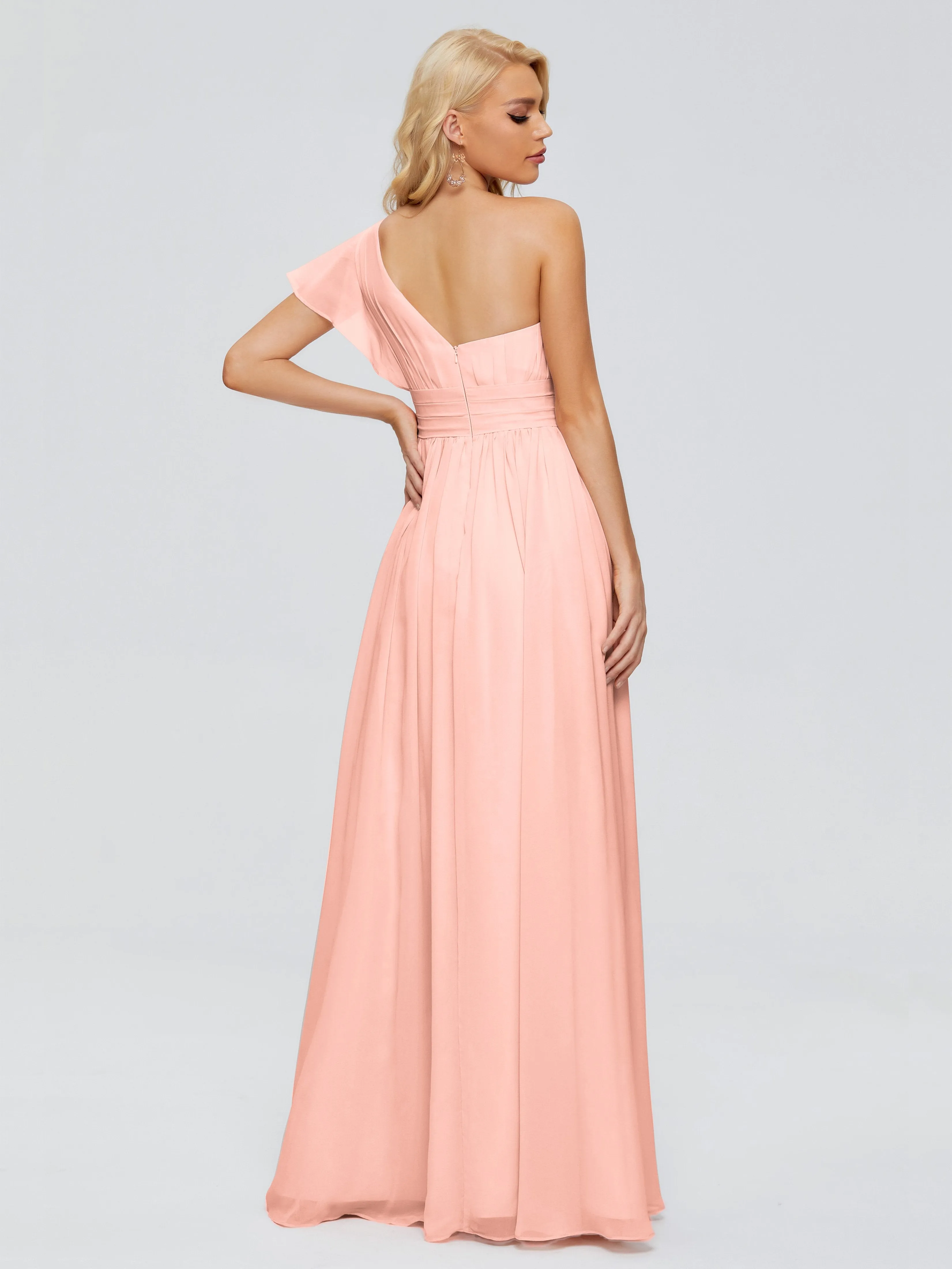 Rylee One Shoulder Chiffon Bridesmaid Dresses
