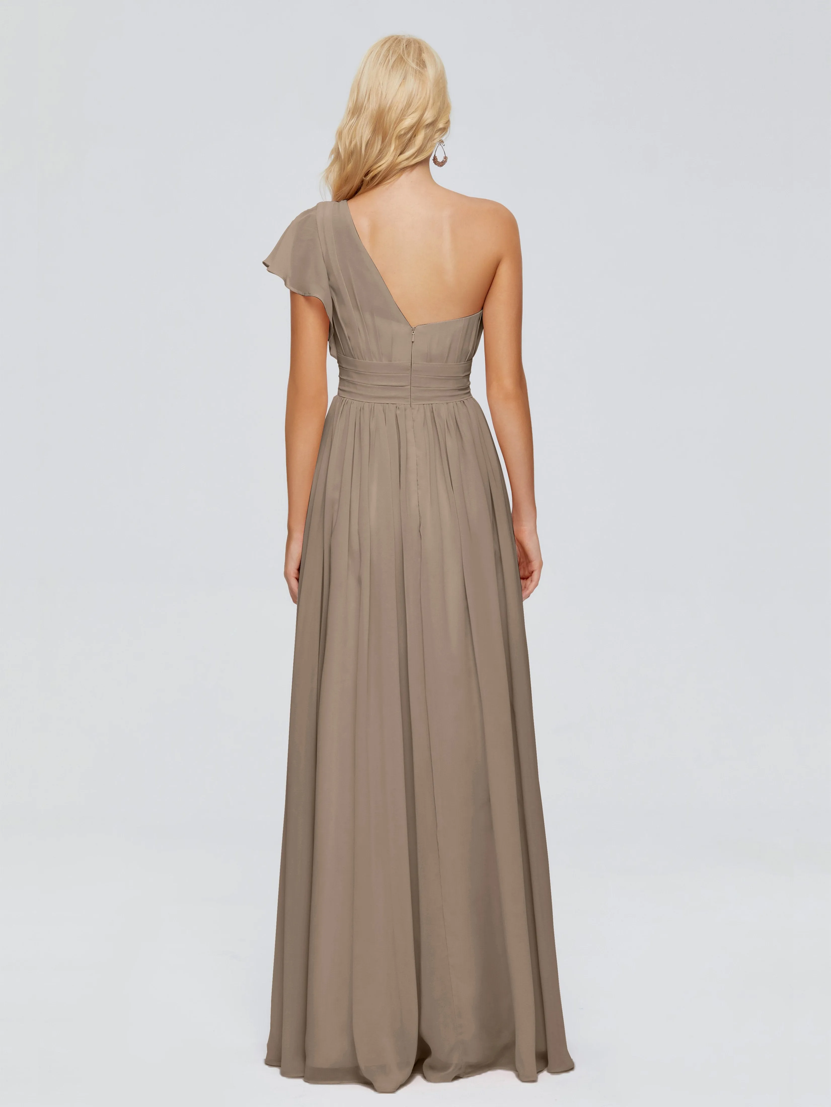 Rylee One Shoulder Chiffon Bridesmaid Dresses