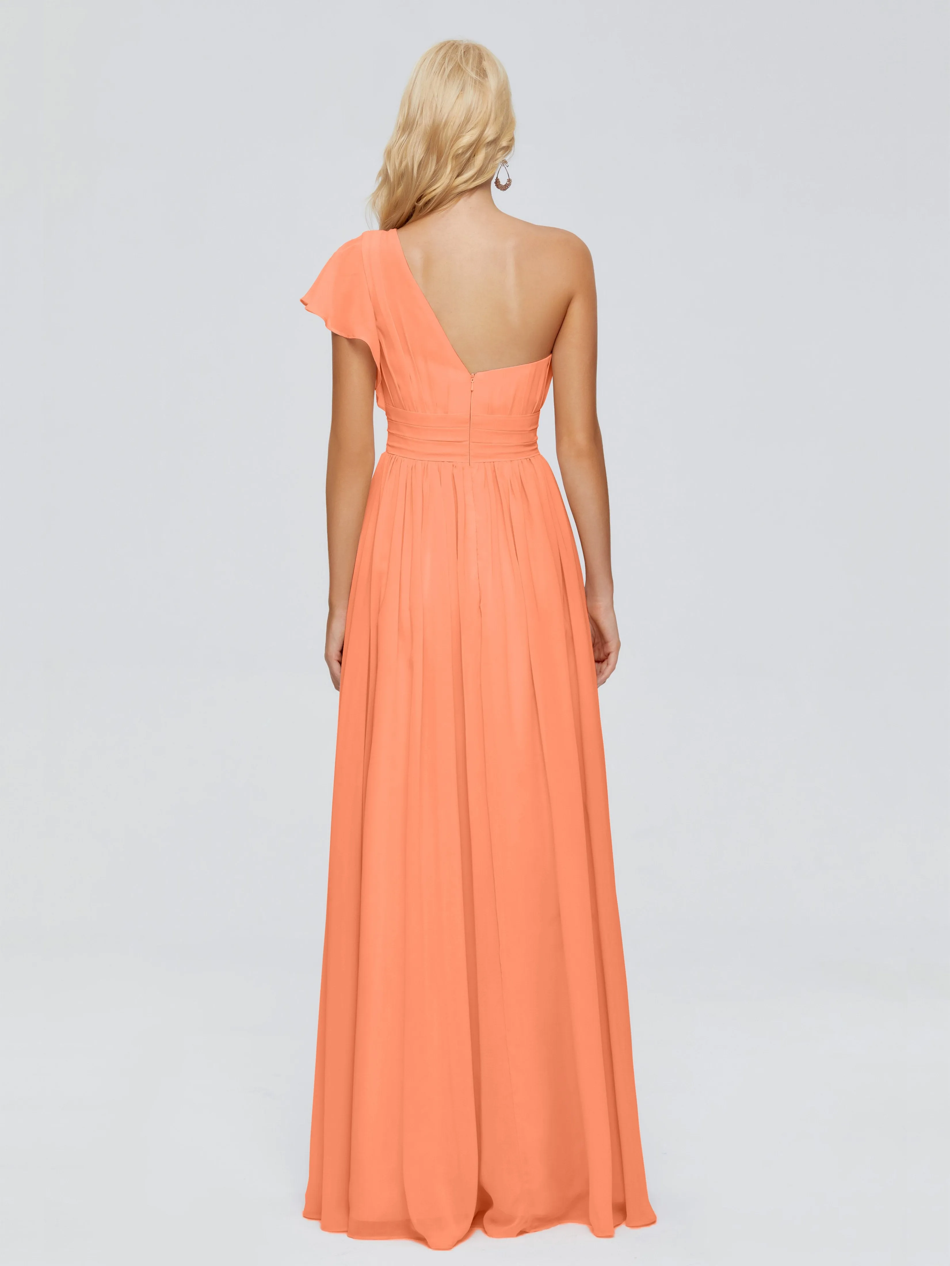 Rylee One Shoulder Chiffon Bridesmaid Dresses