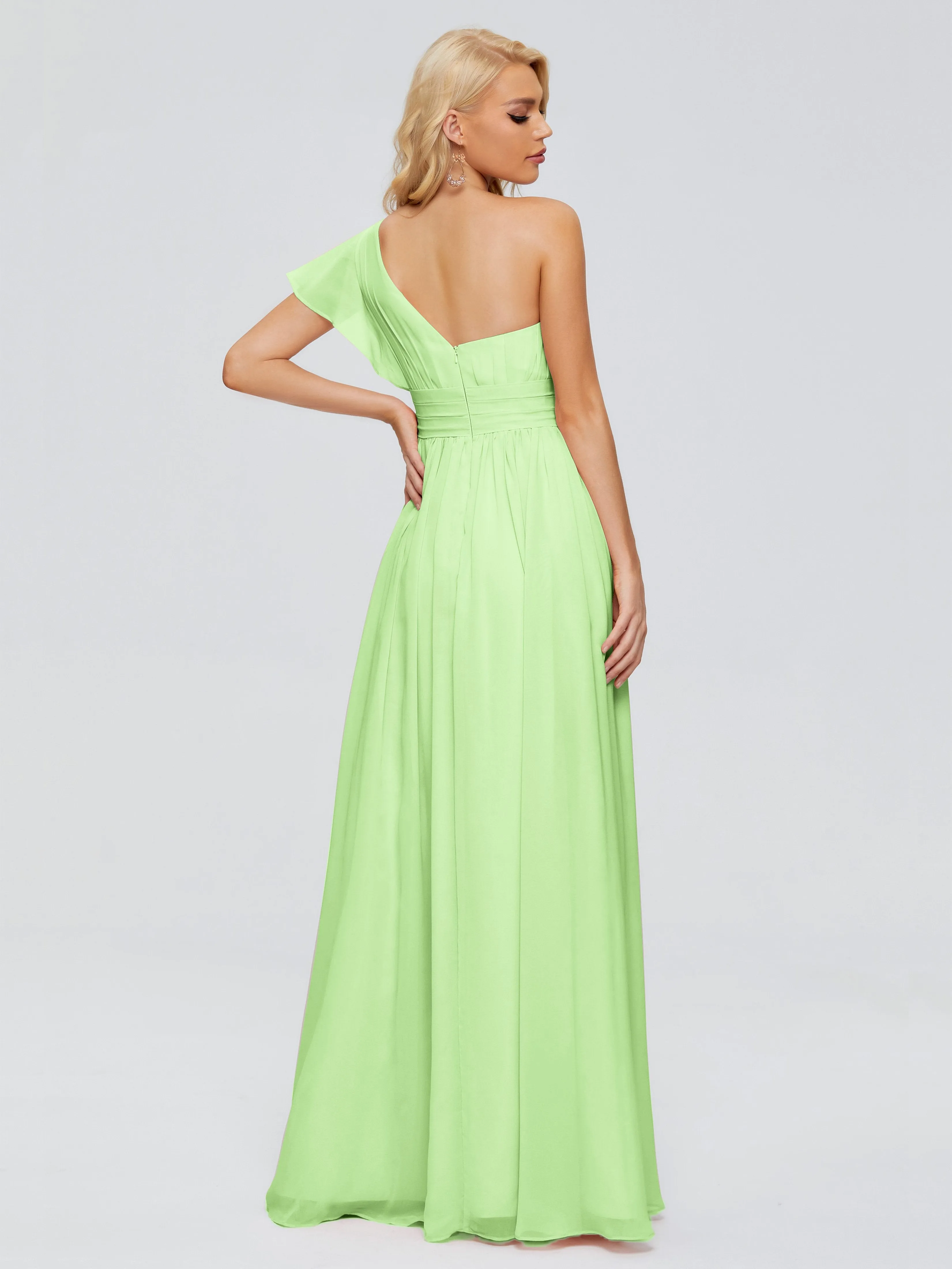 Rylee One Shoulder Chiffon Bridesmaid Dresses