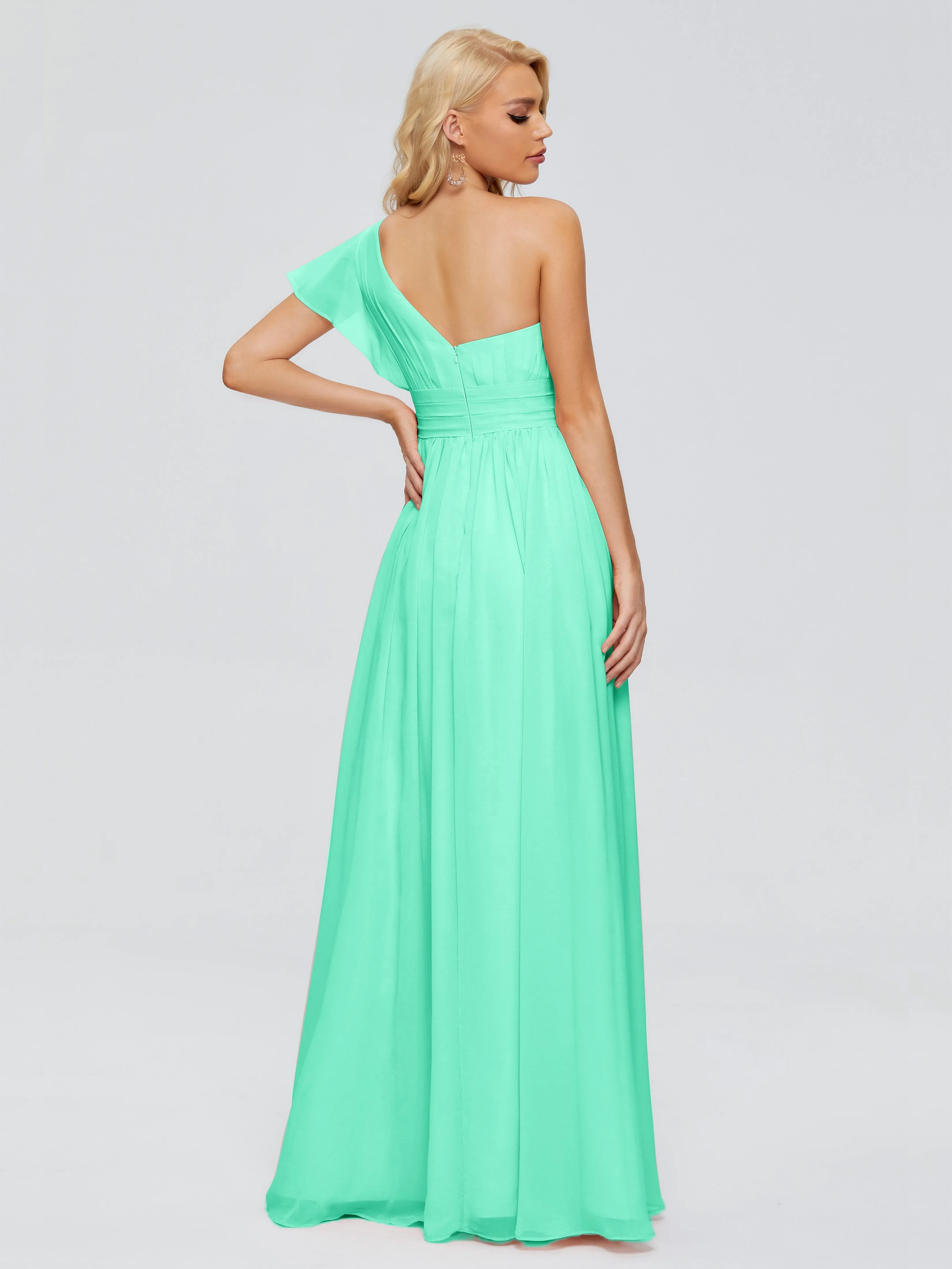 Rylee One Shoulder Chiffon Bridesmaid Dresses