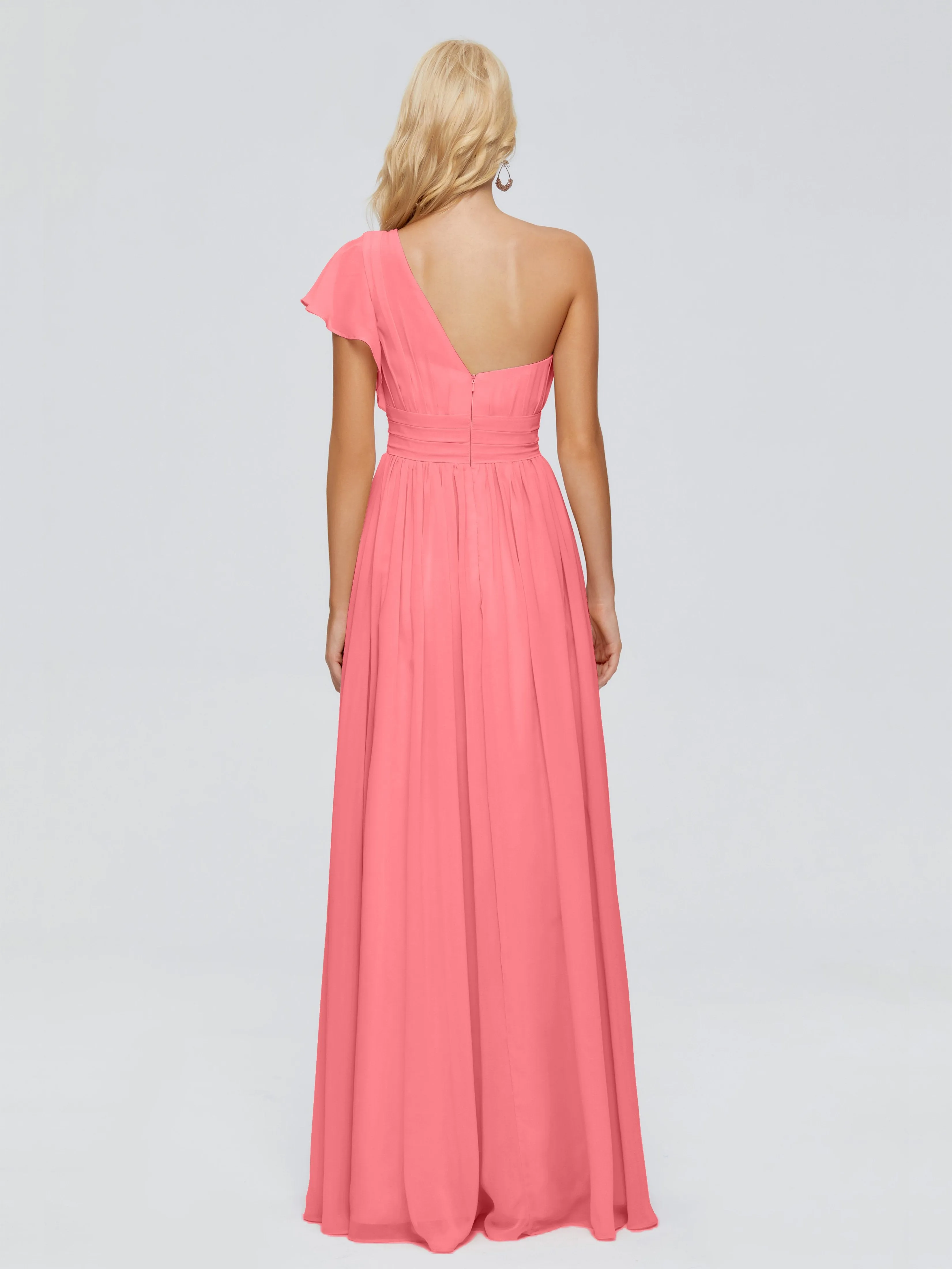 Rylee One Shoulder Chiffon Bridesmaid Dresses