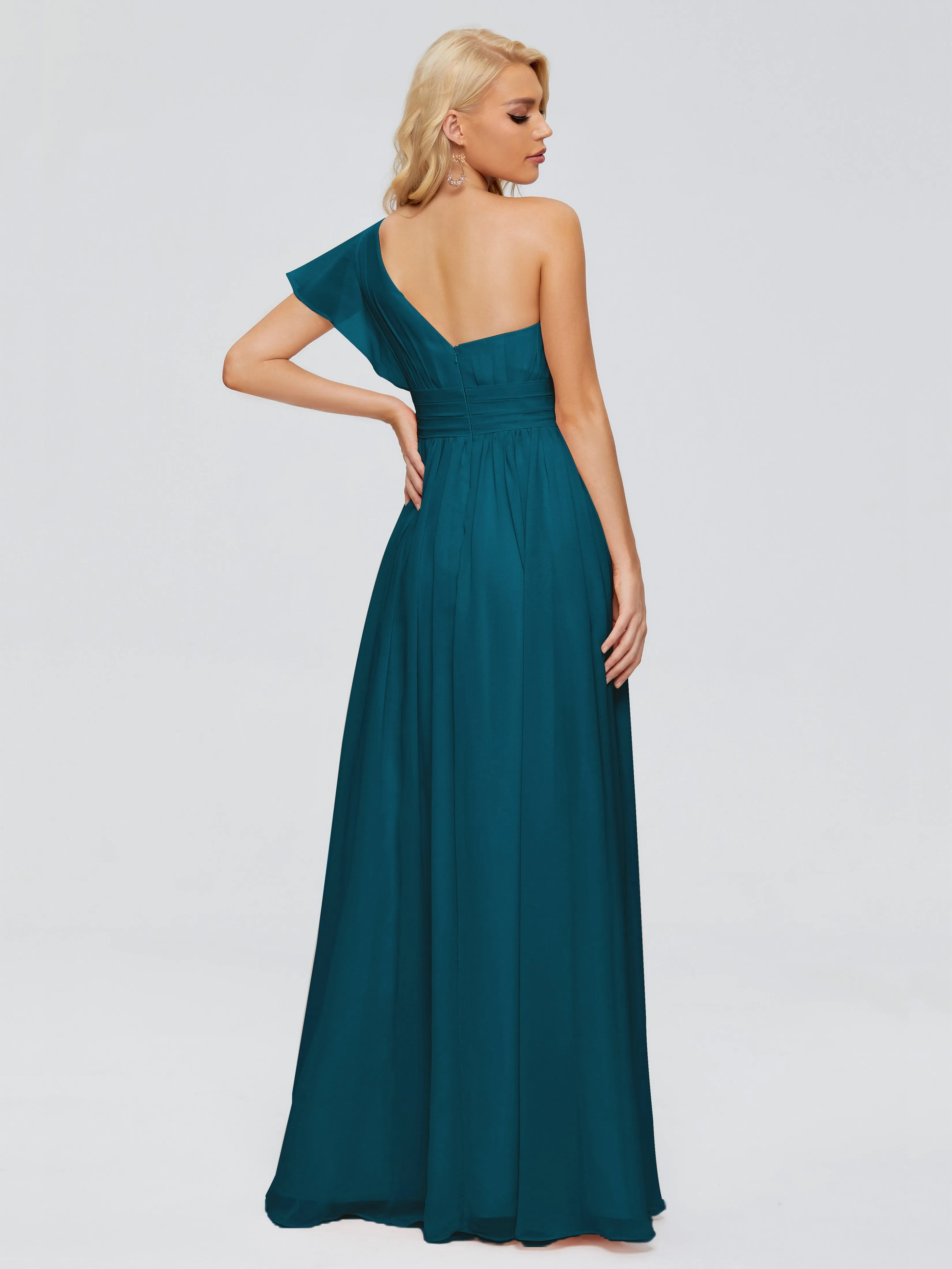 Rylee One Shoulder Chiffon Bridesmaid Dresses