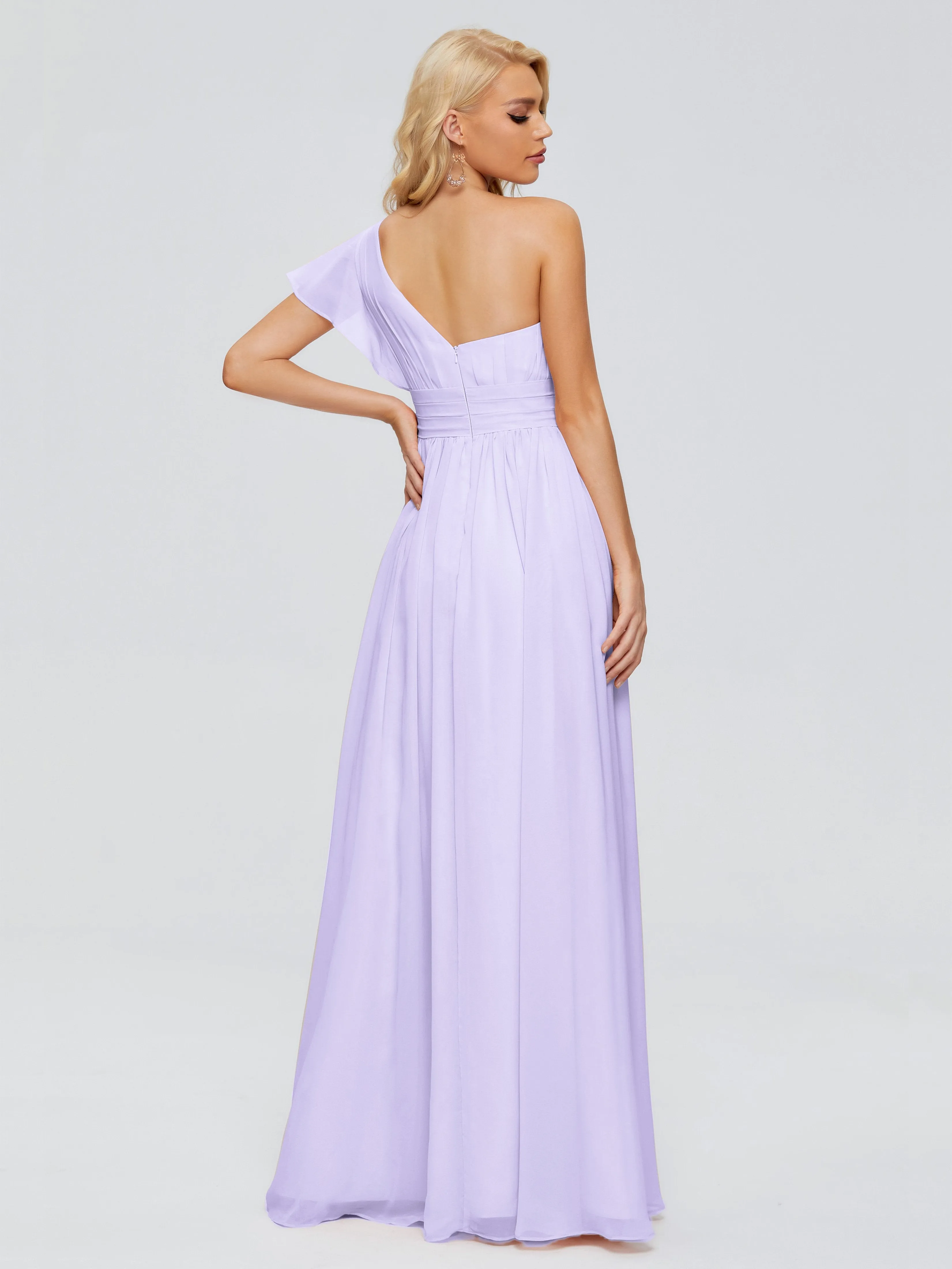 Rylee One Shoulder Chiffon Bridesmaid Dresses