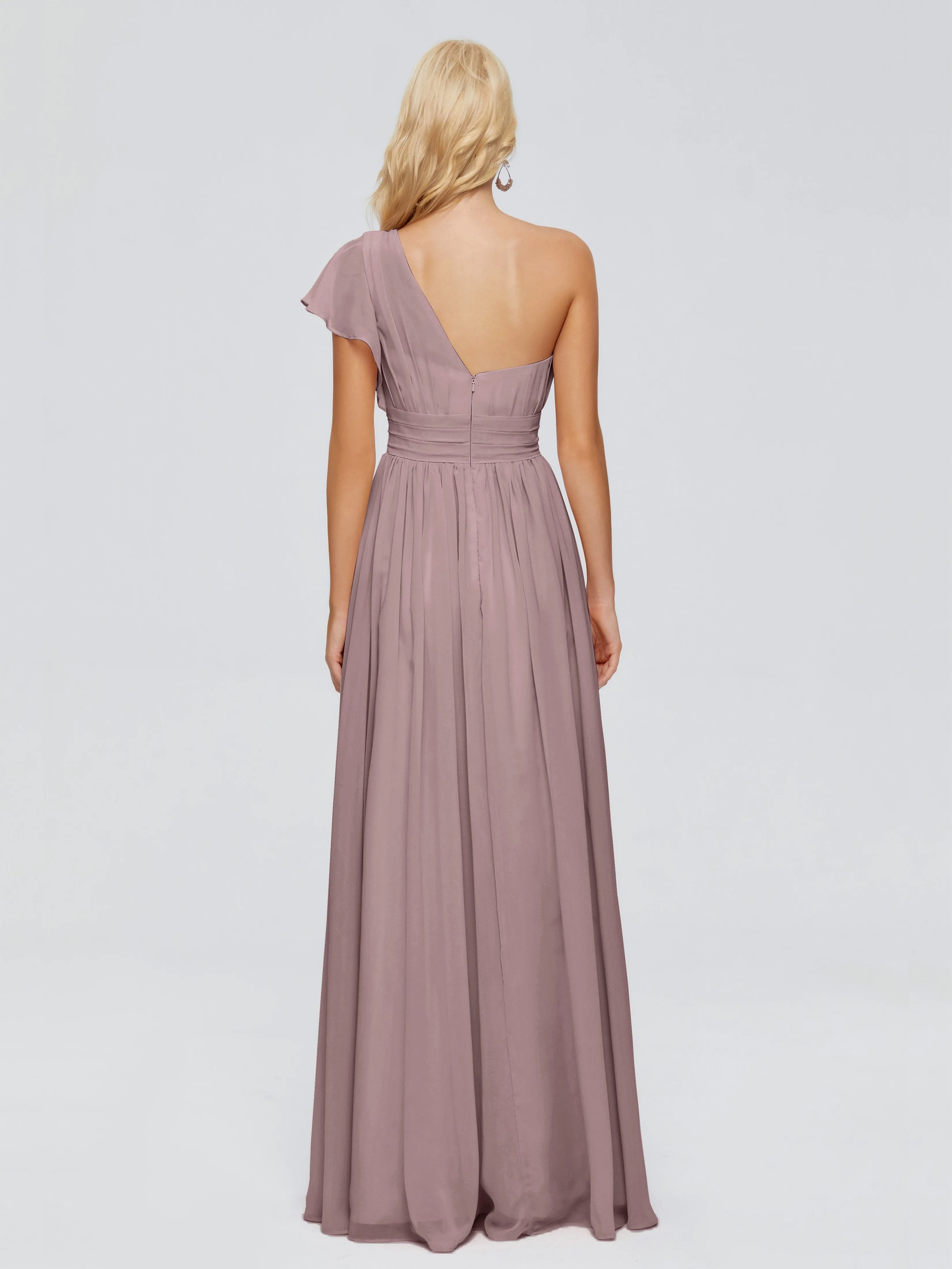 Rylee One Shoulder Chiffon Bridesmaid Dresses