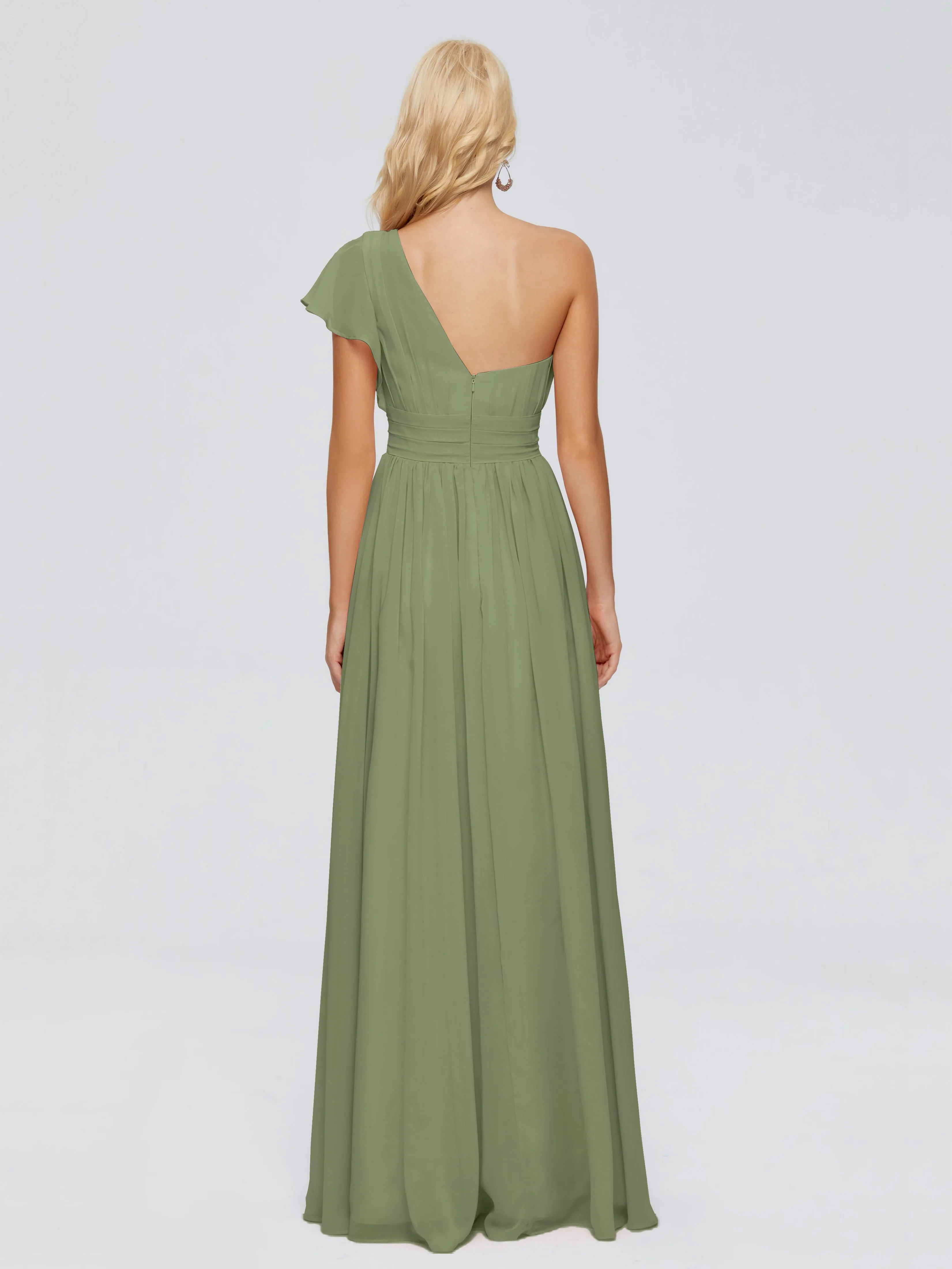 Rylee One Shoulder Chiffon Bridesmaid Dresses