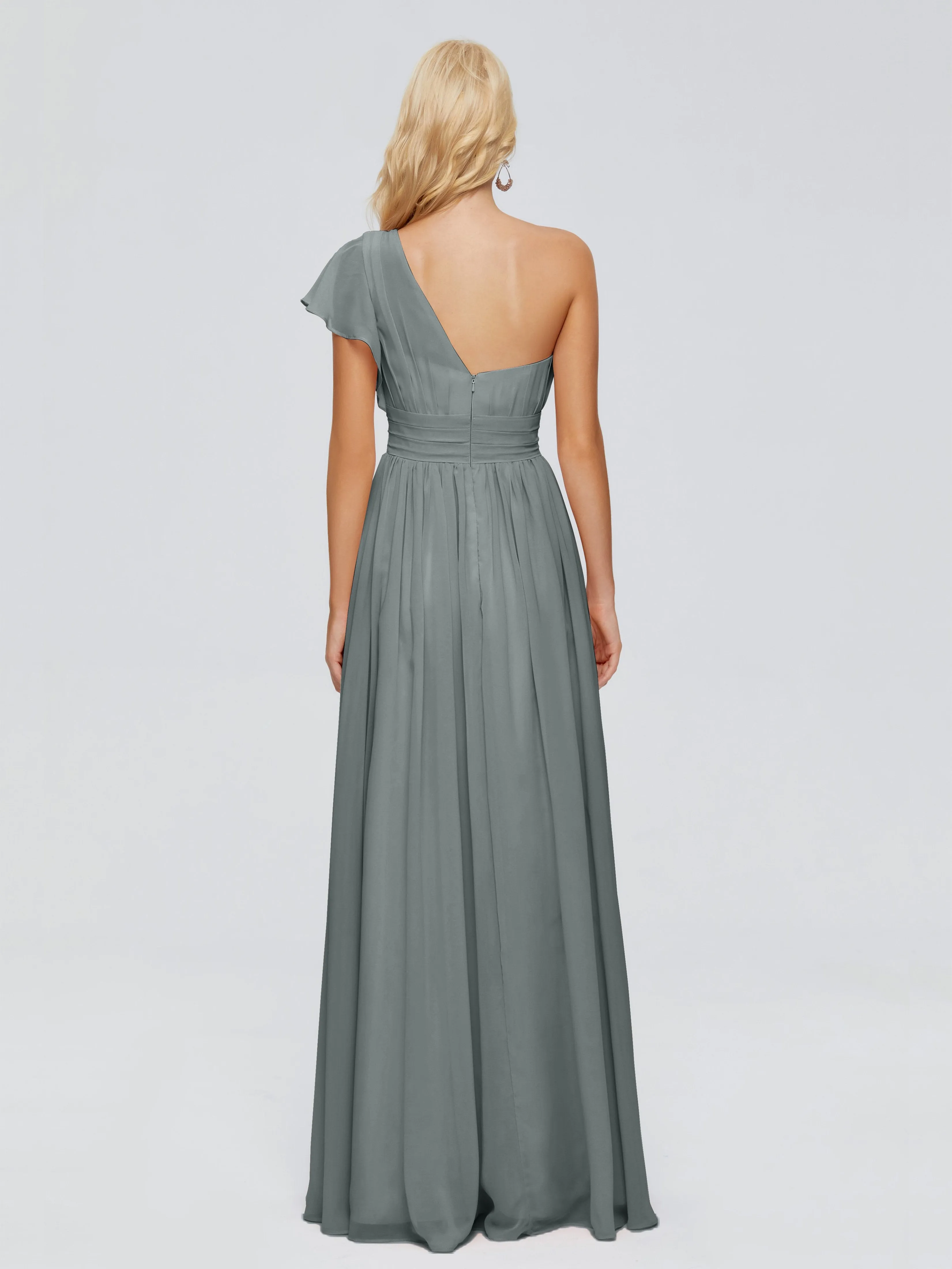 Rylee One Shoulder Chiffon Bridesmaid Dresses