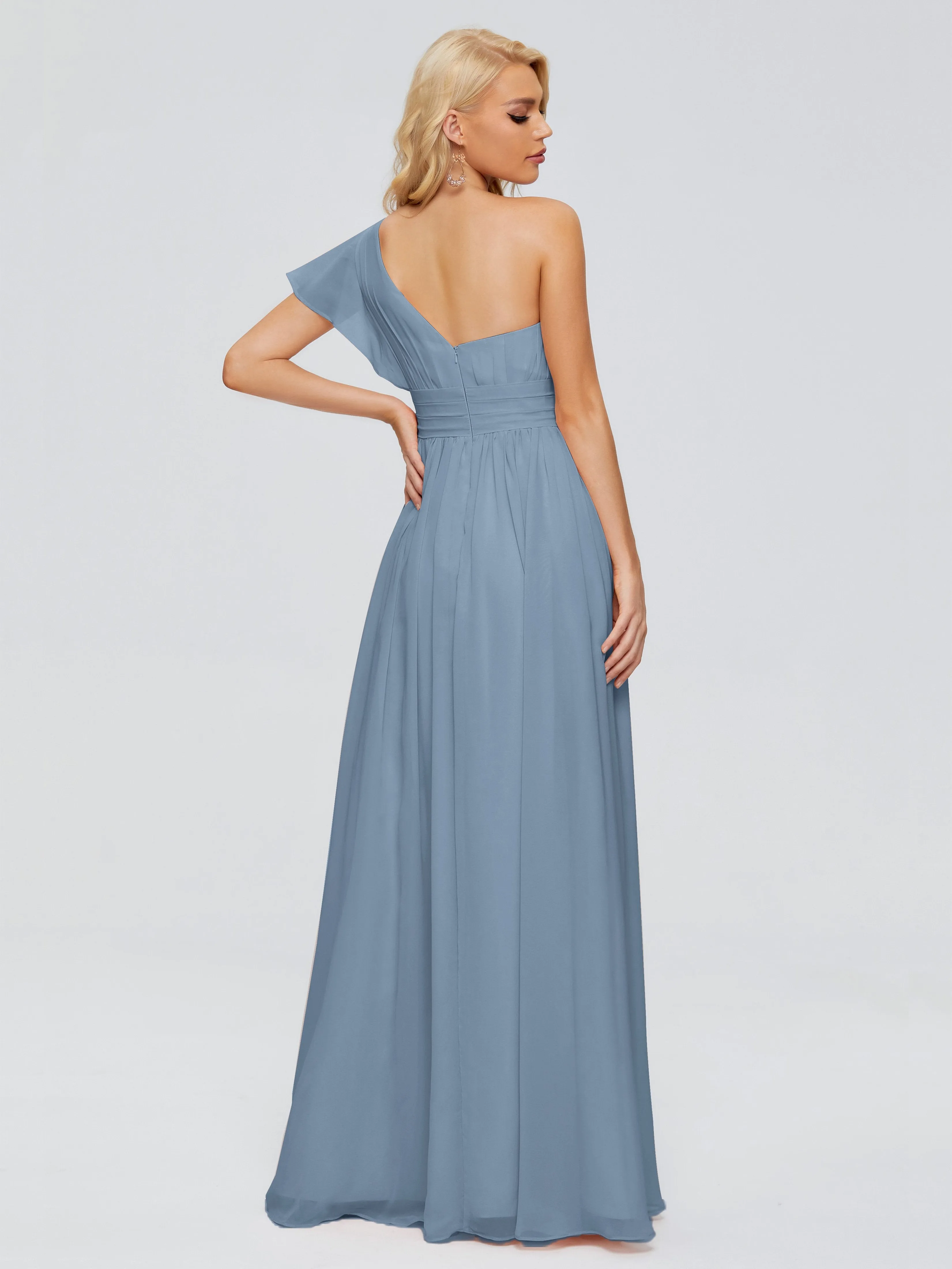 Rylee One Shoulder Chiffon Bridesmaid Dresses