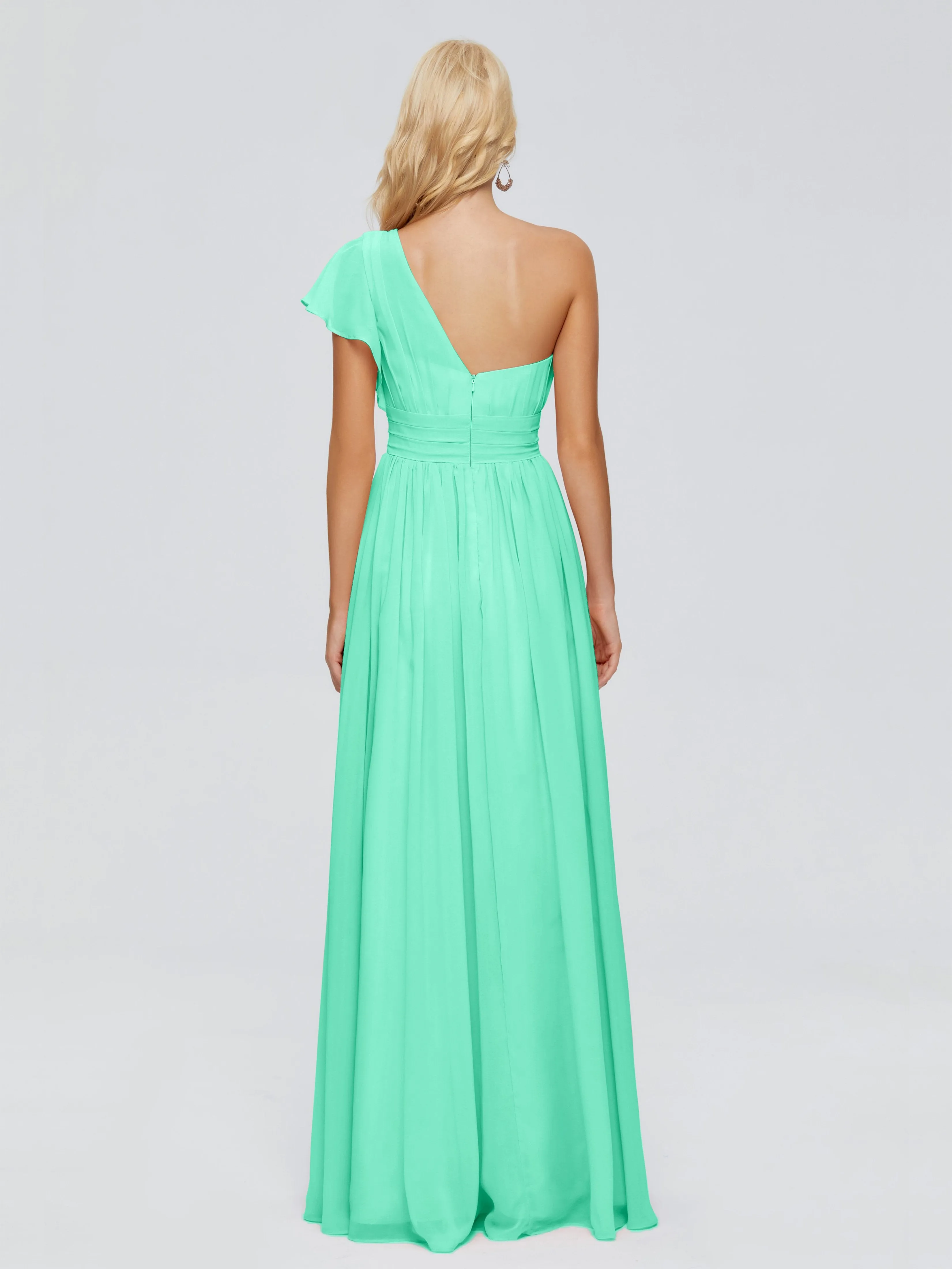 Rylee One Shoulder Chiffon Bridesmaid Dresses