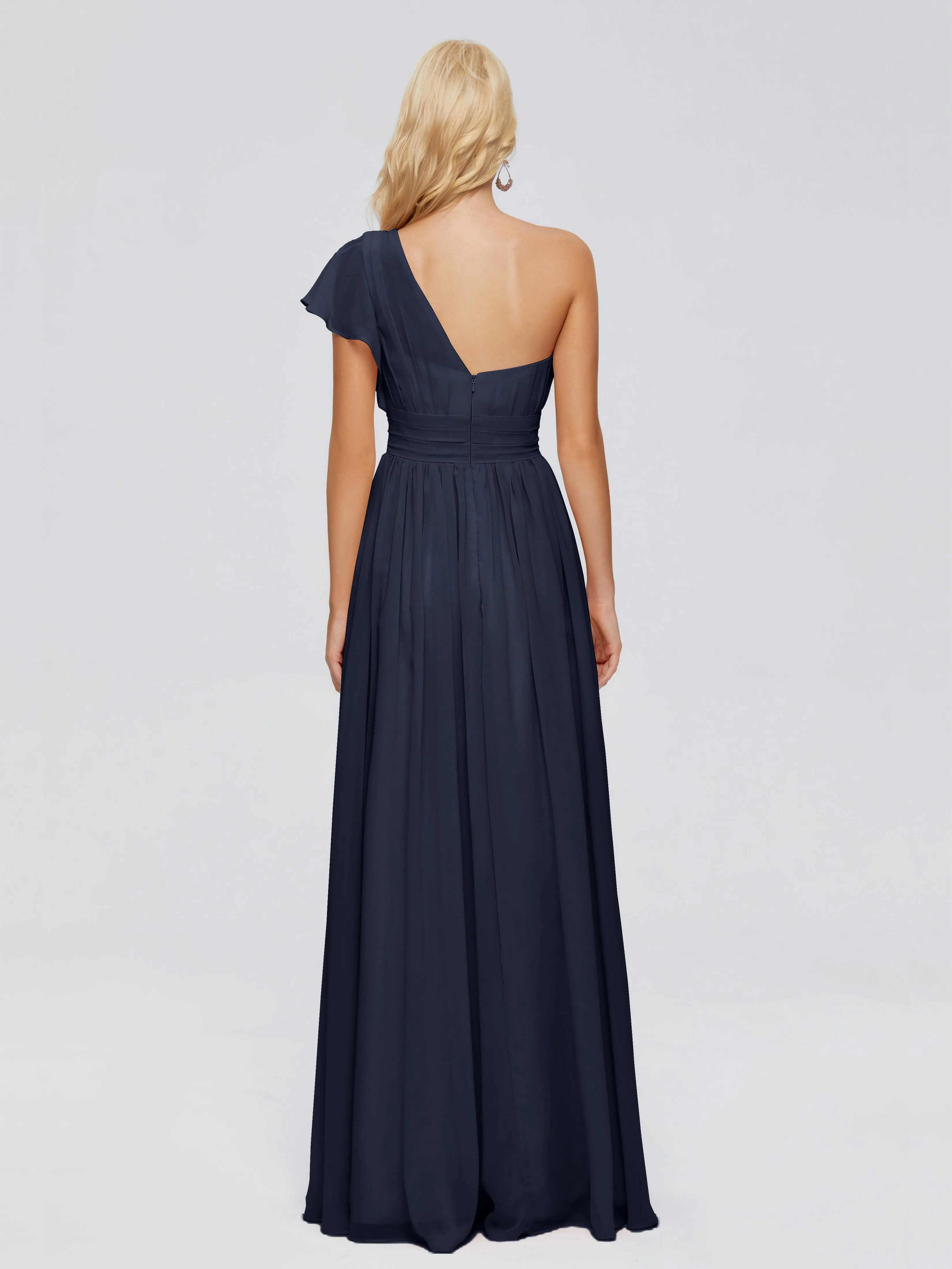 Rylee One Shoulder Chiffon Bridesmaid Dresses