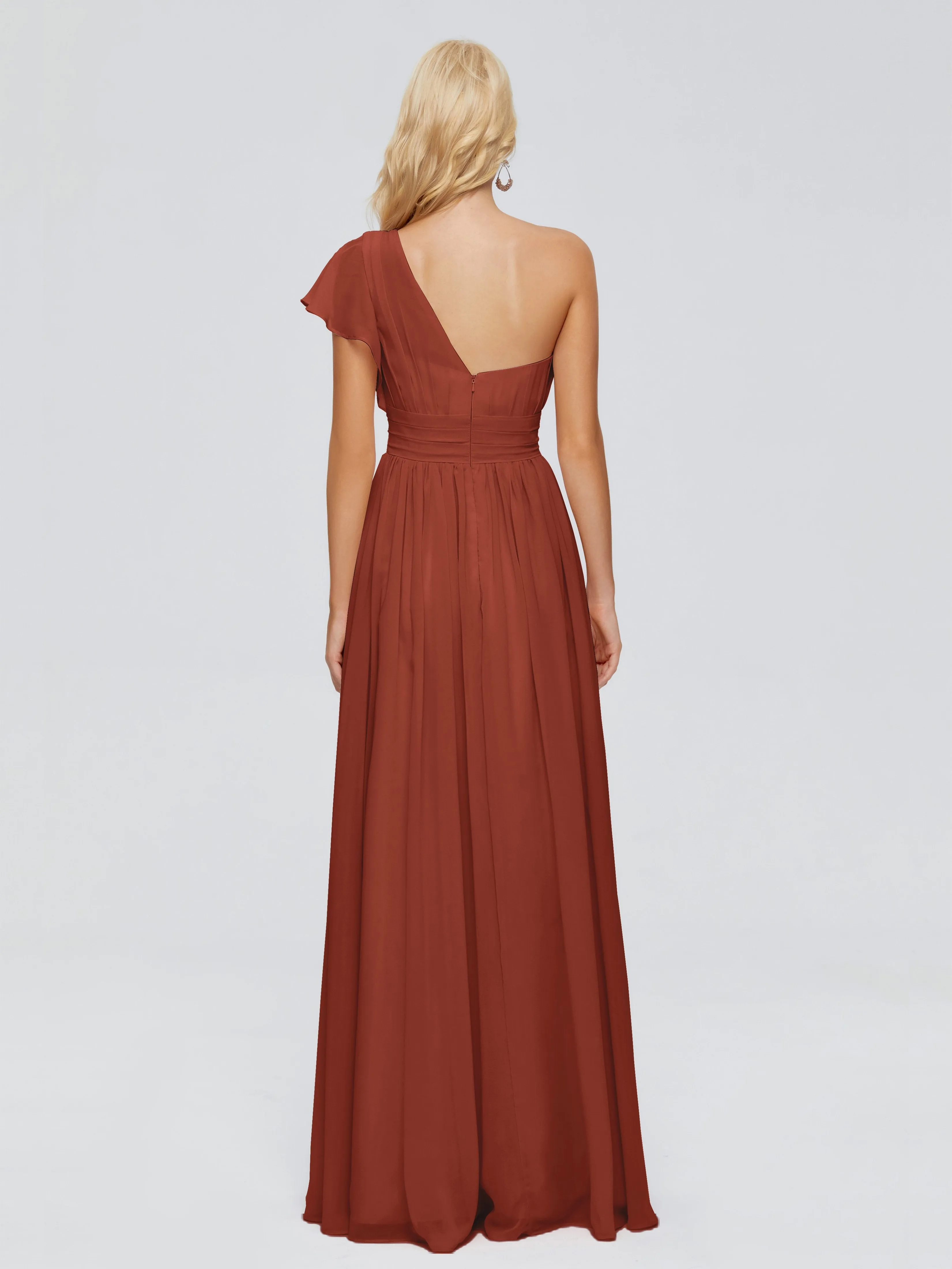 Rylee One Shoulder Chiffon Bridesmaid Dresses
