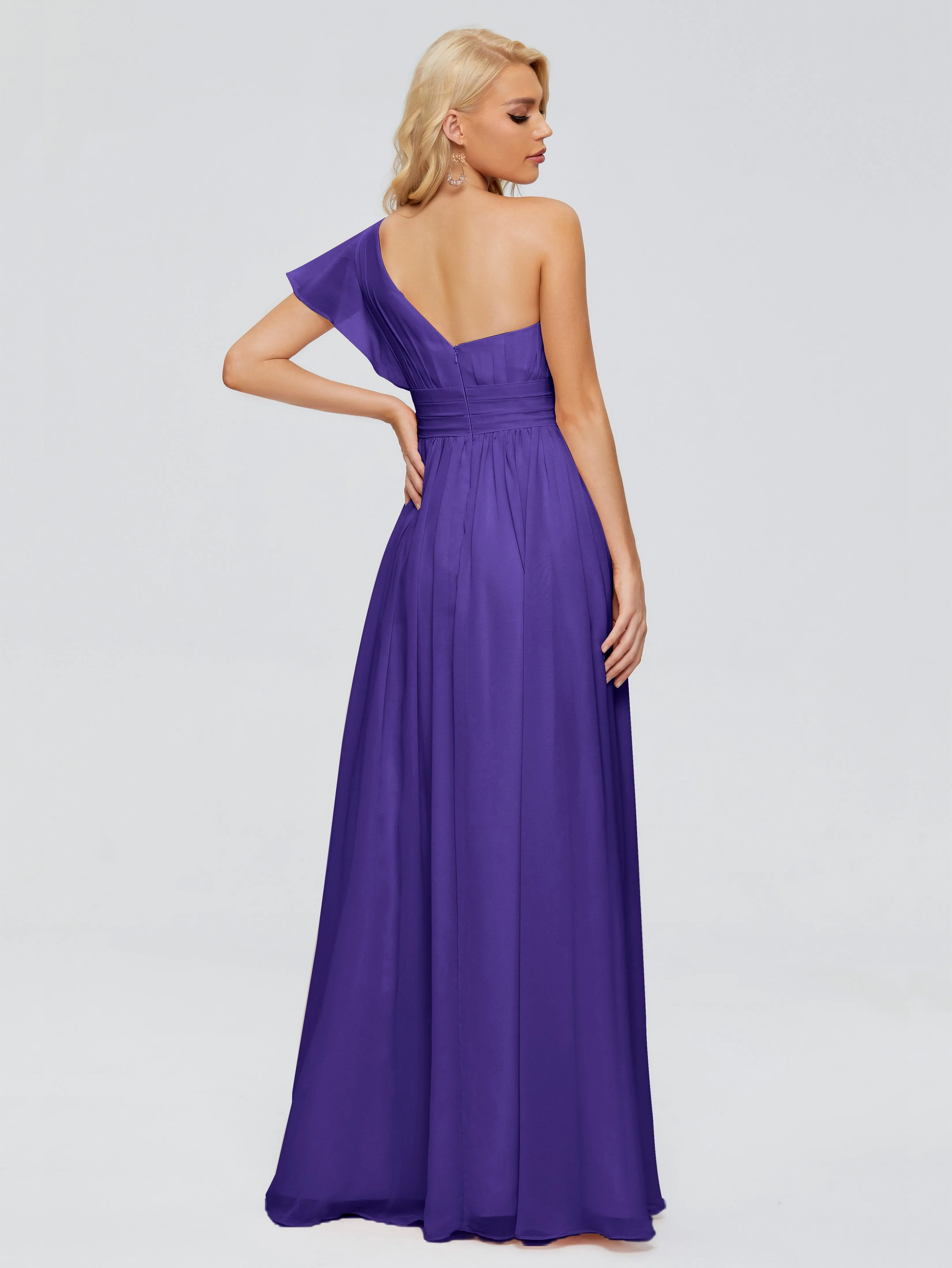 Rylee One Shoulder Chiffon Bridesmaid Dresses