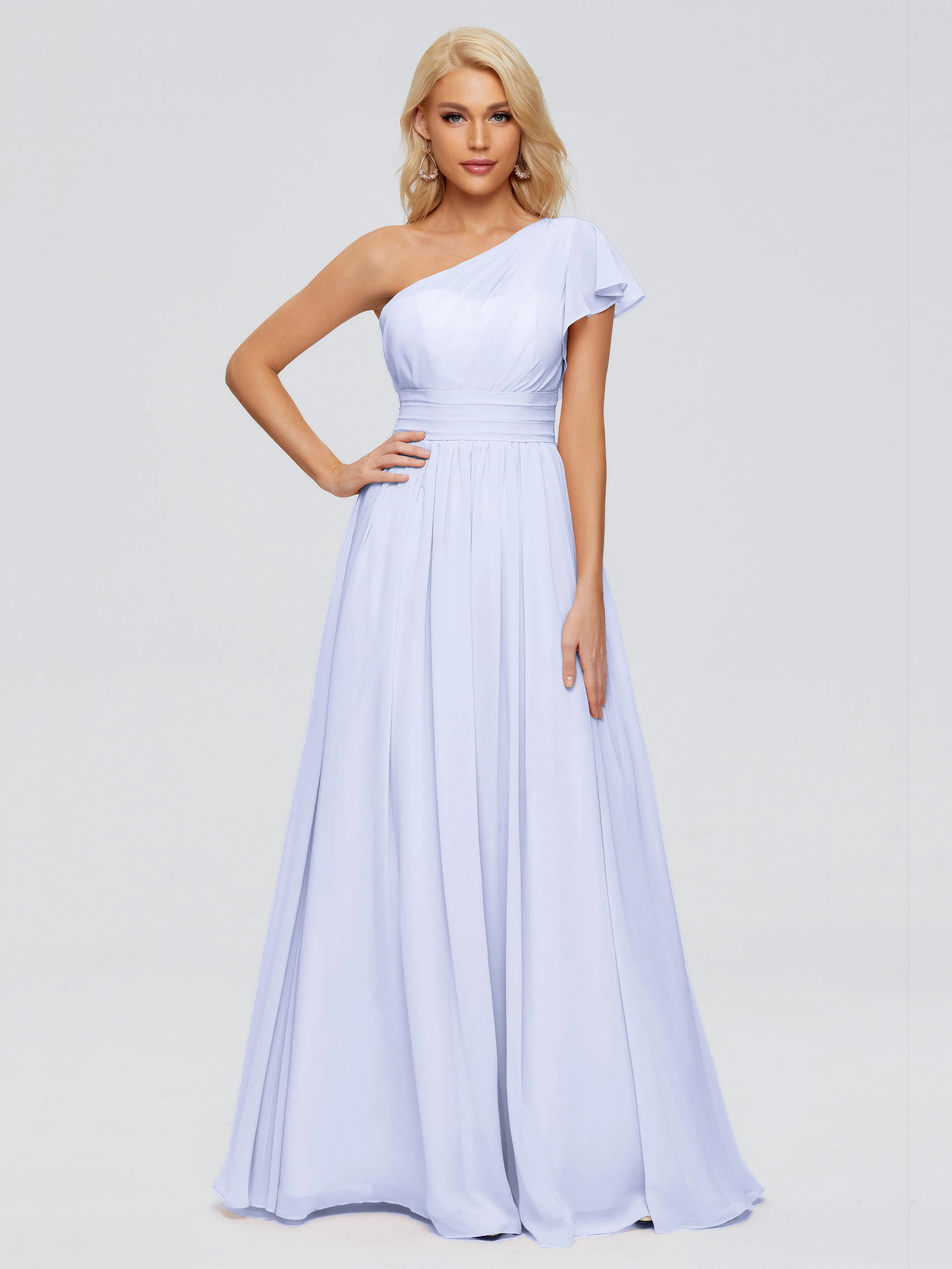 Rylee One Shoulder Chiffon Bridesmaid Dresses