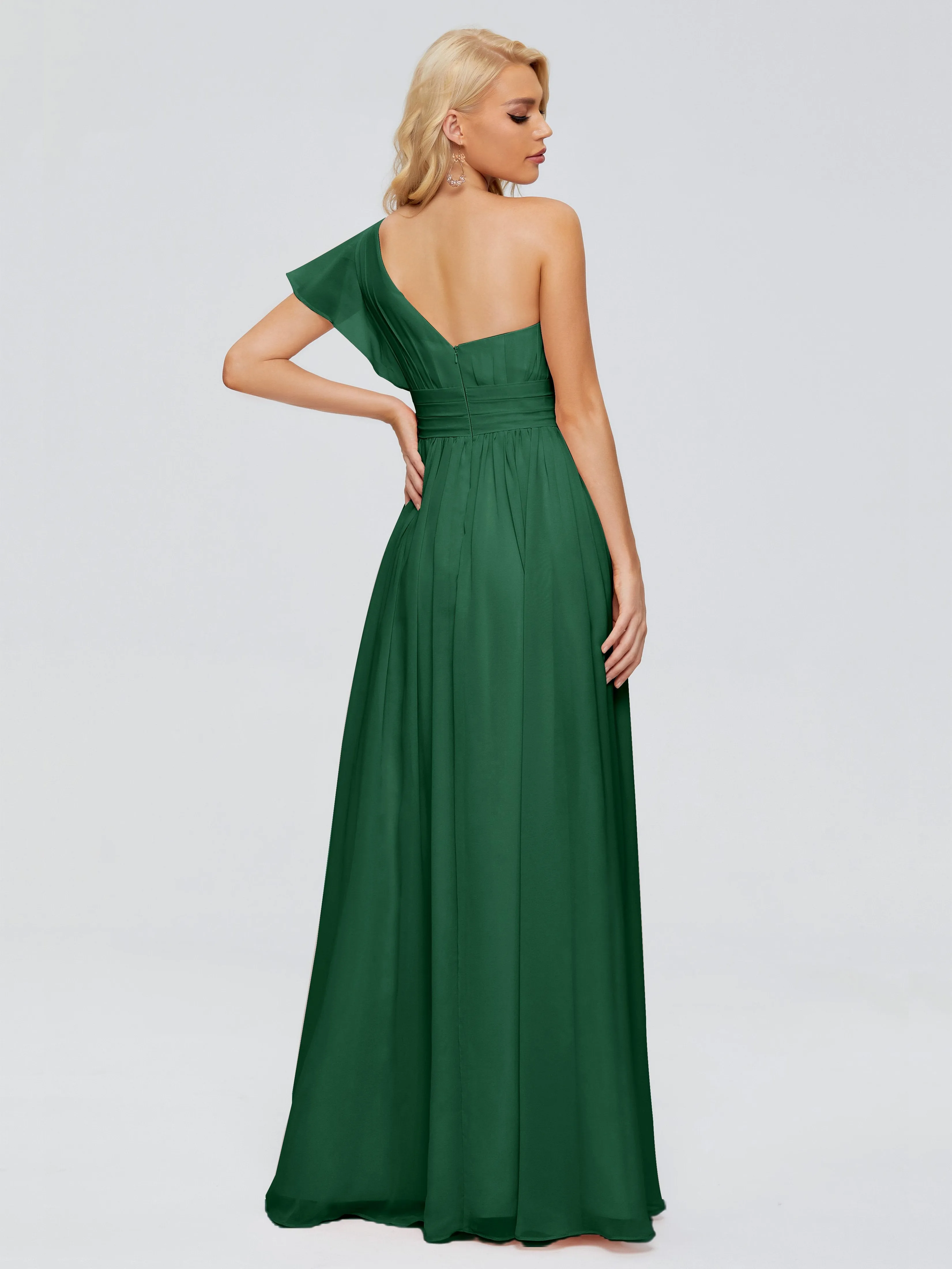 Rylee One Shoulder Chiffon Bridesmaid Dresses