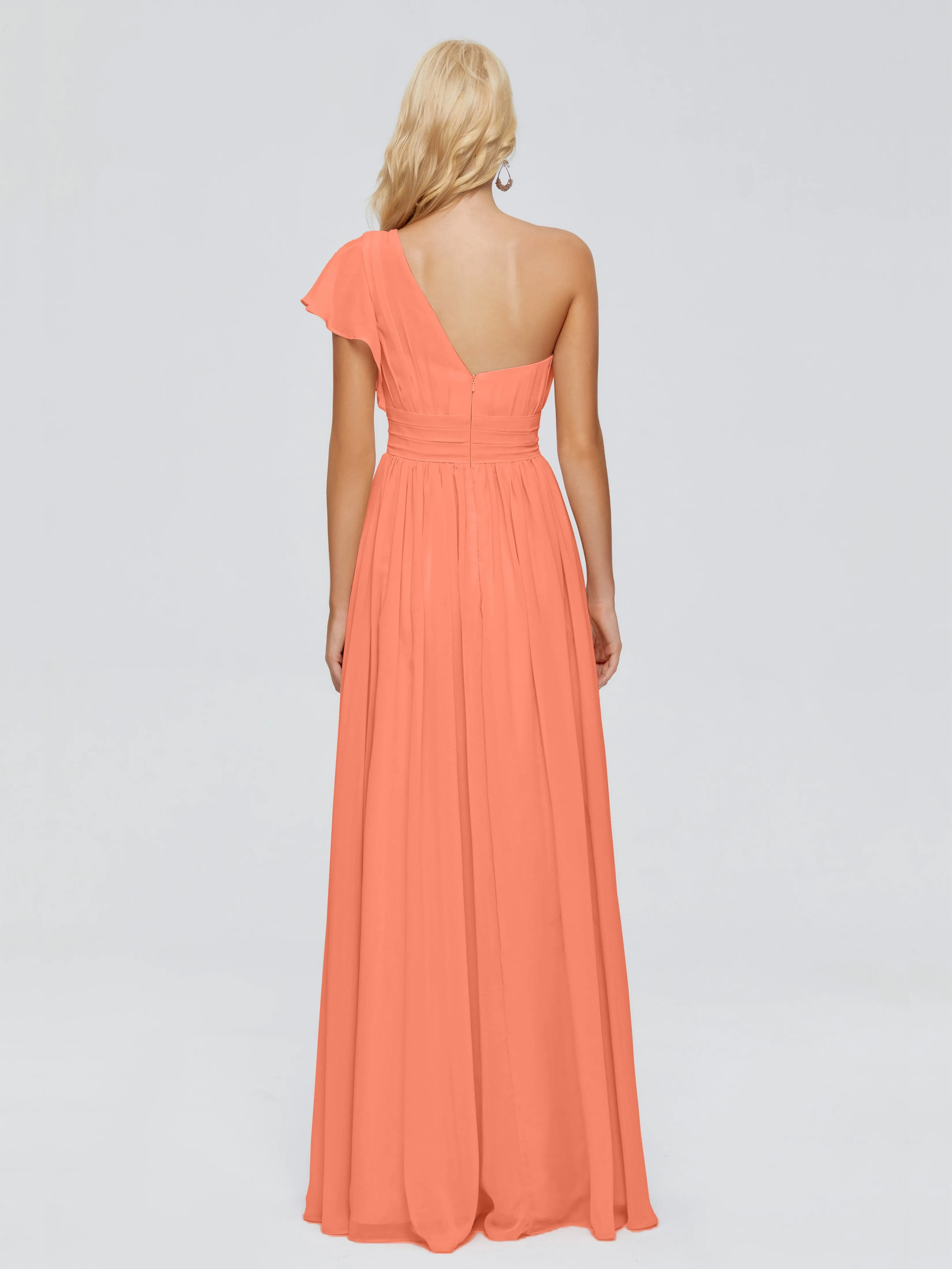 Rylee One Shoulder Chiffon Bridesmaid Dresses