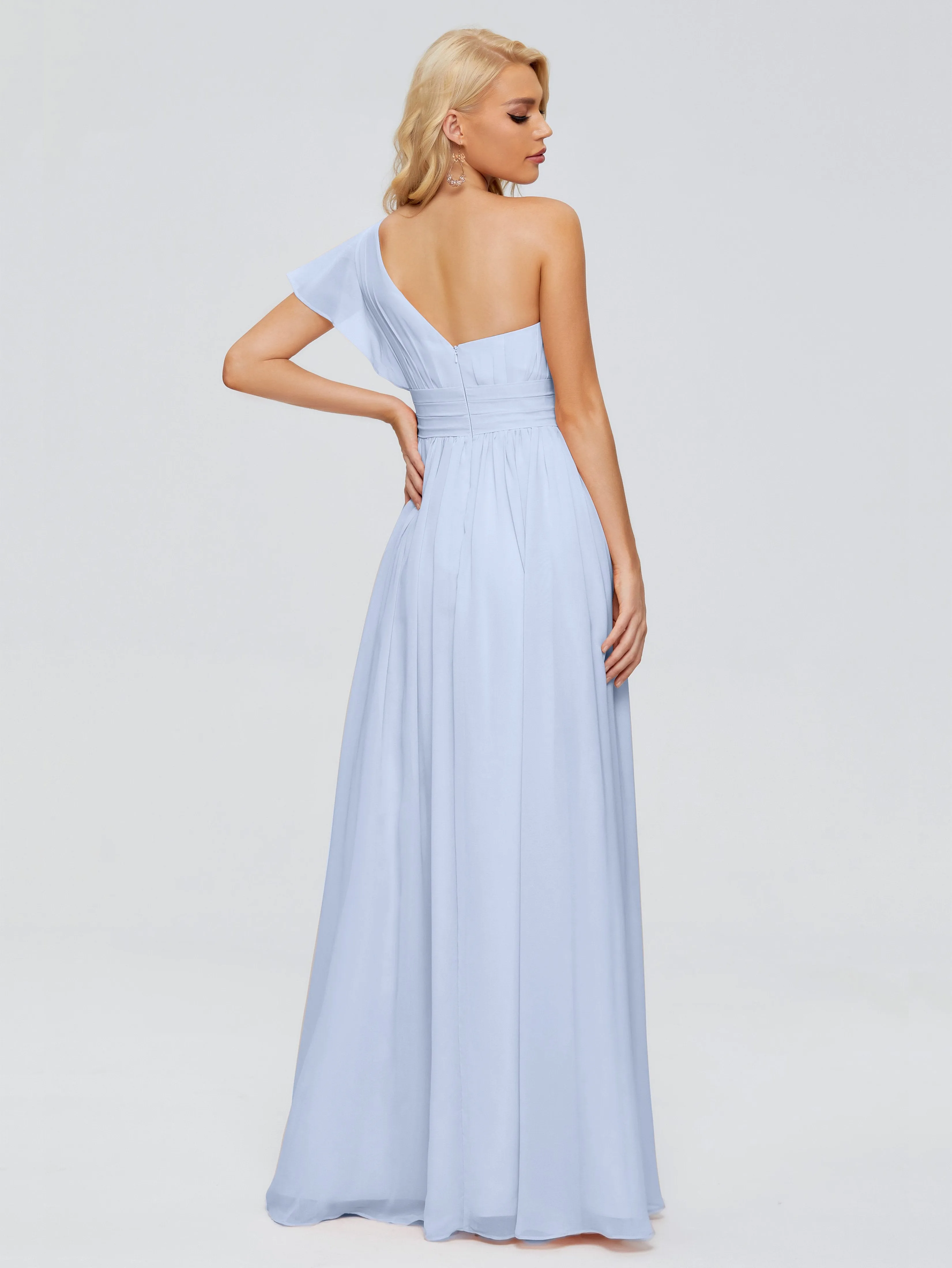 Rylee One Shoulder Chiffon Bridesmaid Dresses