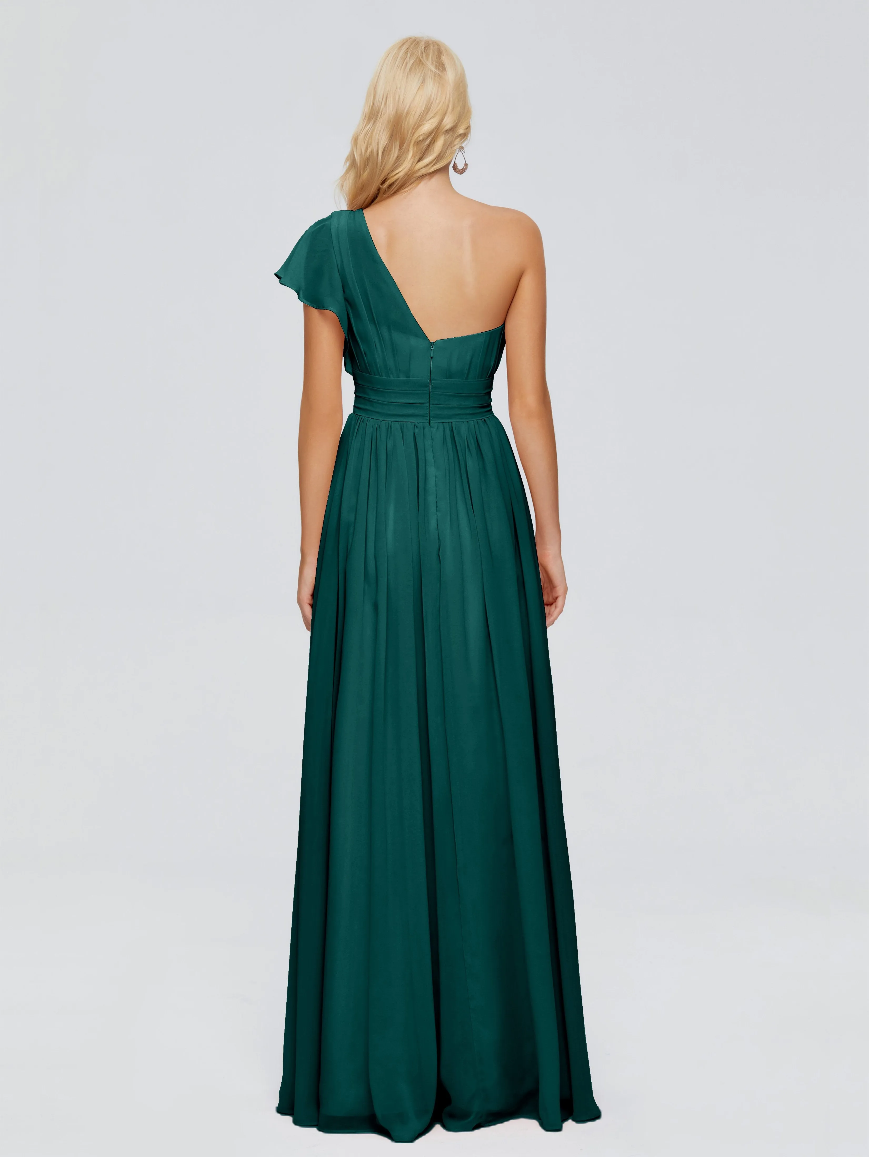 Rylee One Shoulder Chiffon Bridesmaid Dresses