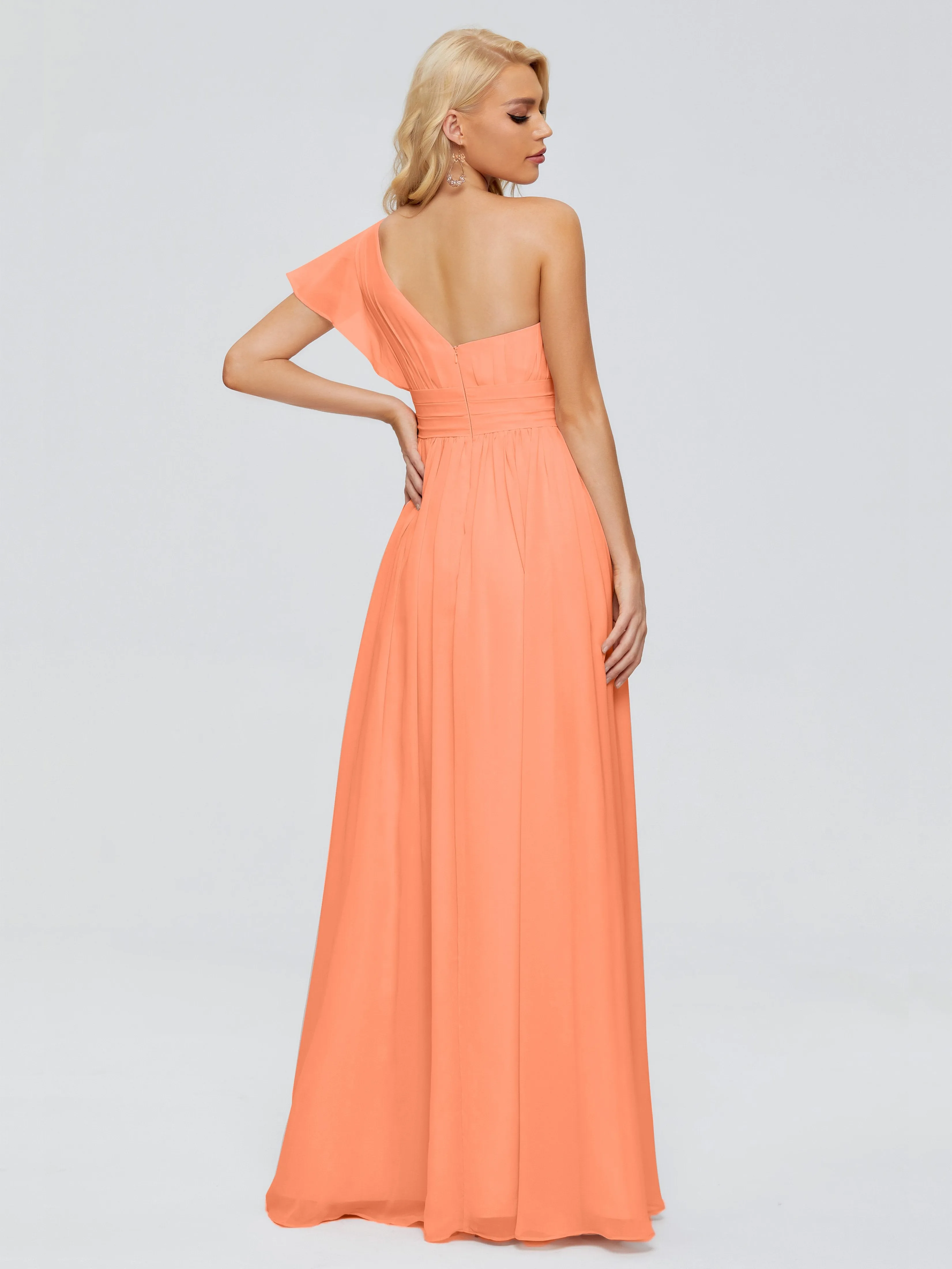 Rylee One Shoulder Chiffon Bridesmaid Dresses