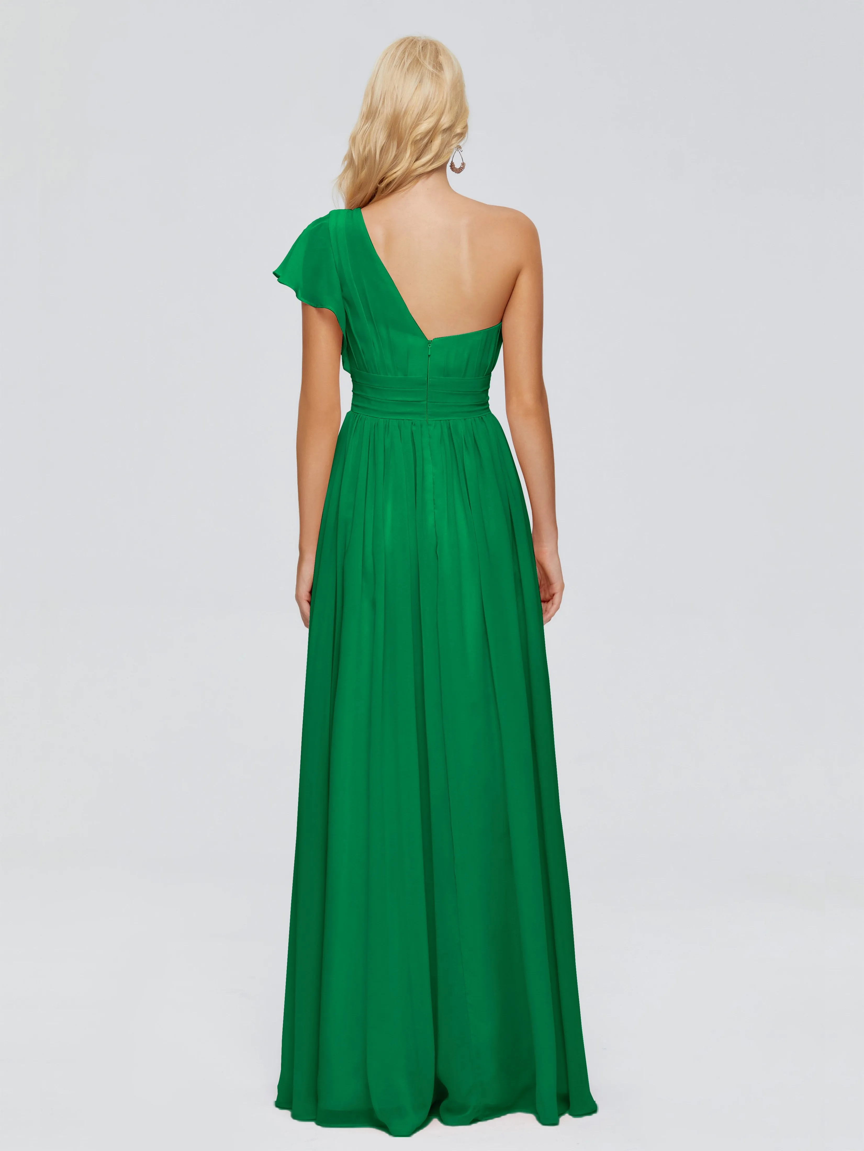 Rylee One Shoulder Chiffon Bridesmaid Dresses