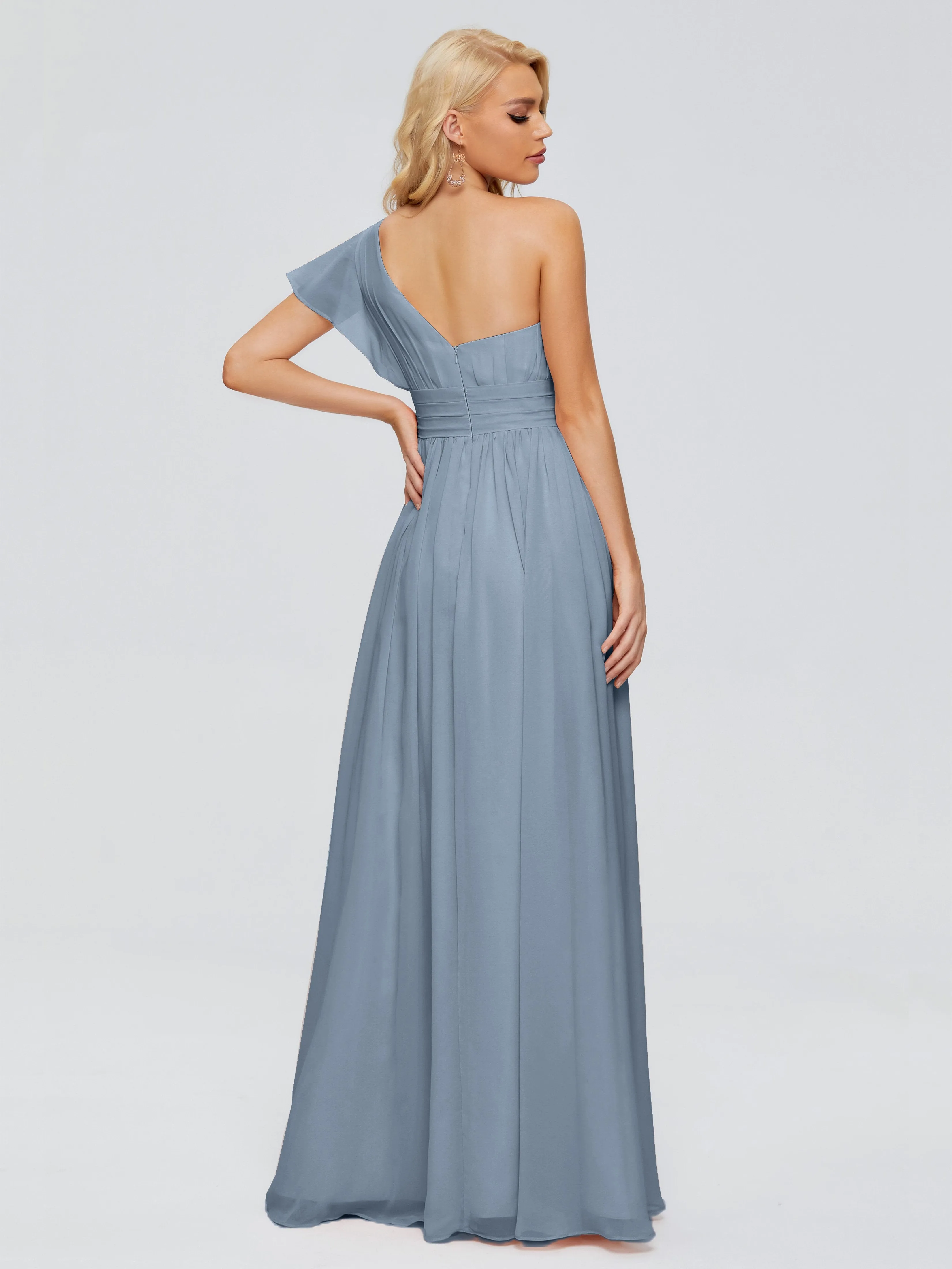 Rylee One Shoulder Chiffon Bridesmaid Dresses