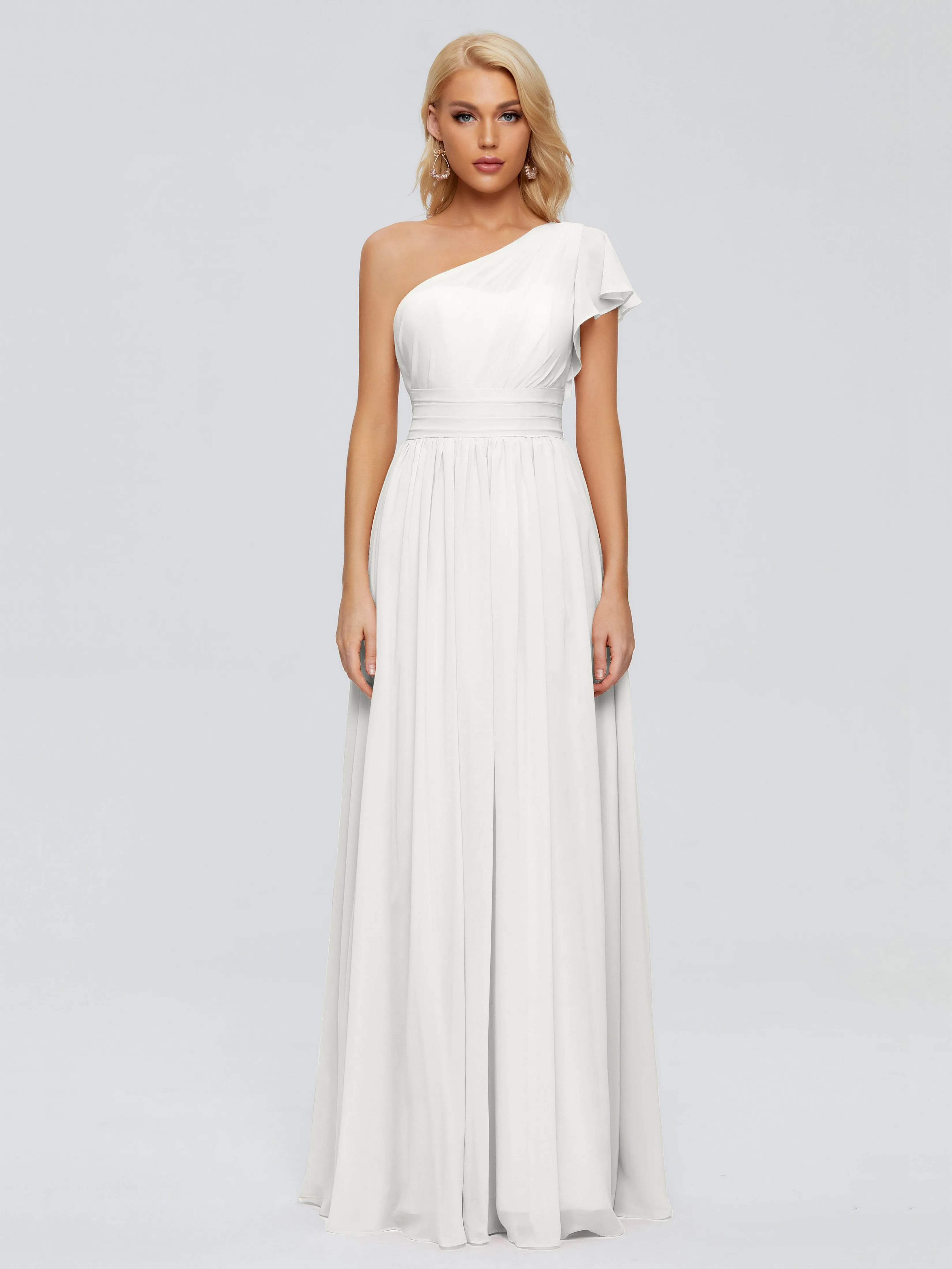 Rylee One Shoulder Chiffon Bridesmaid Dresses