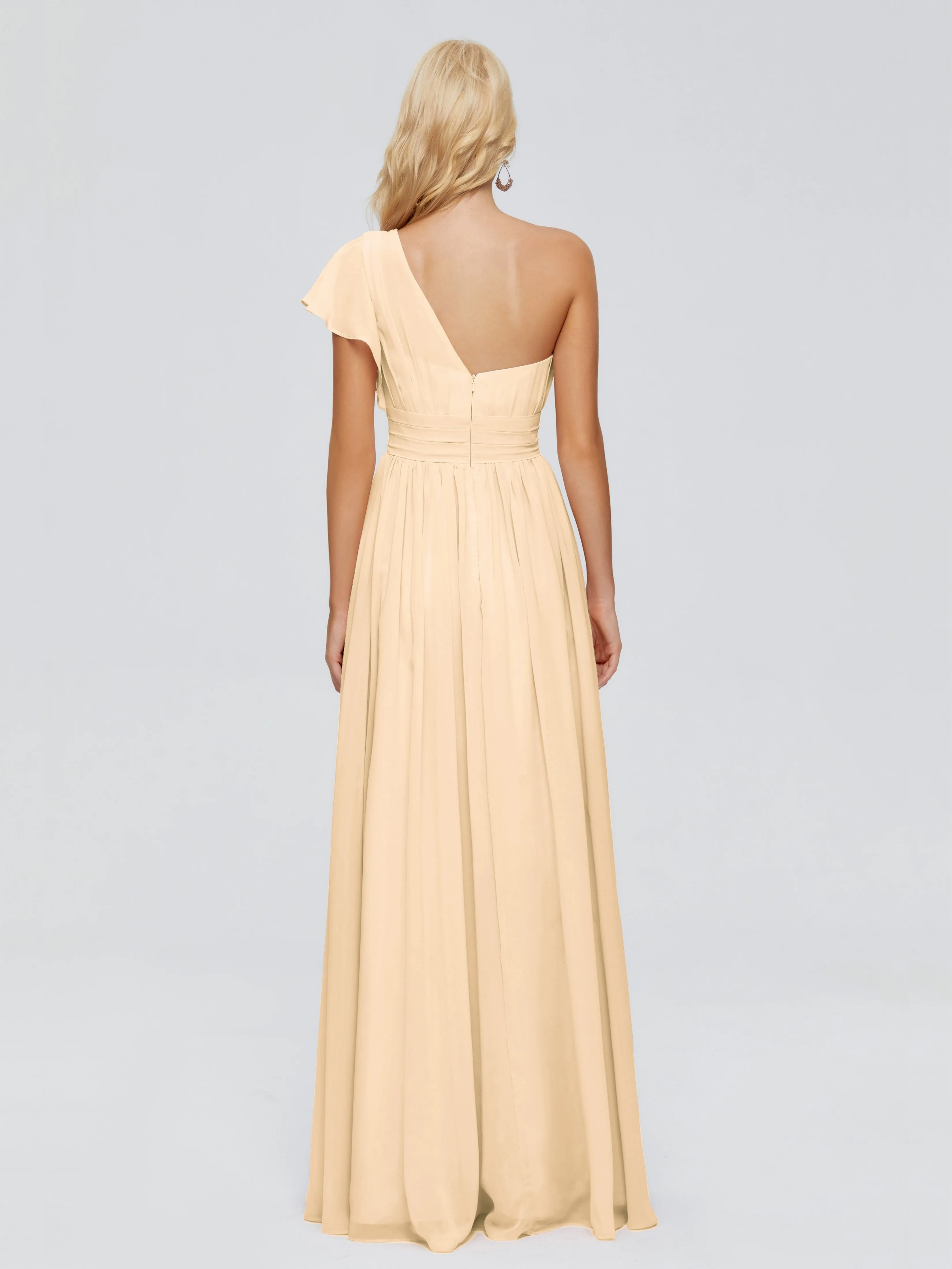 Rylee One Shoulder Chiffon Bridesmaid Dresses
