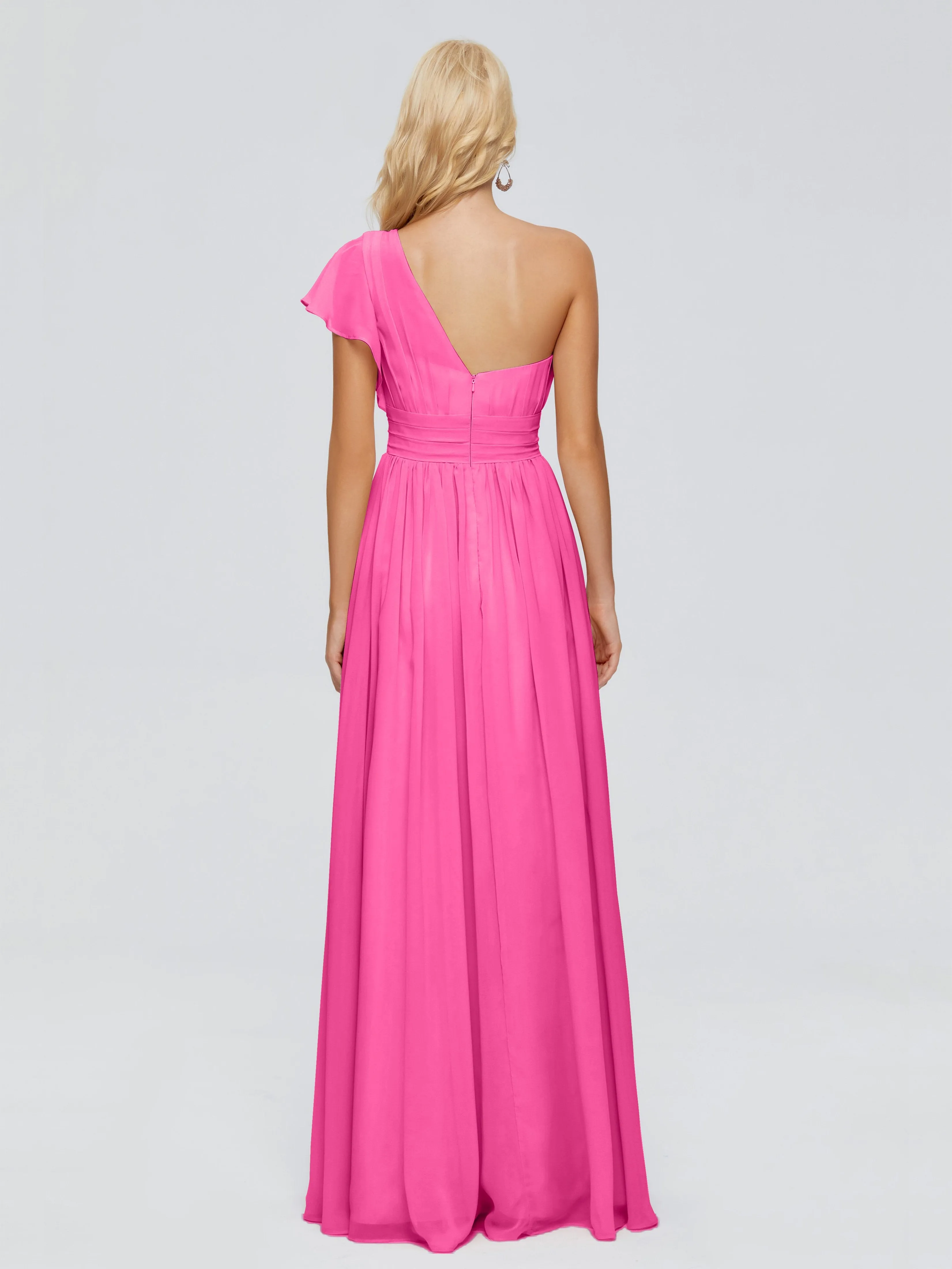 Rylee One Shoulder Chiffon Bridesmaid Dresses