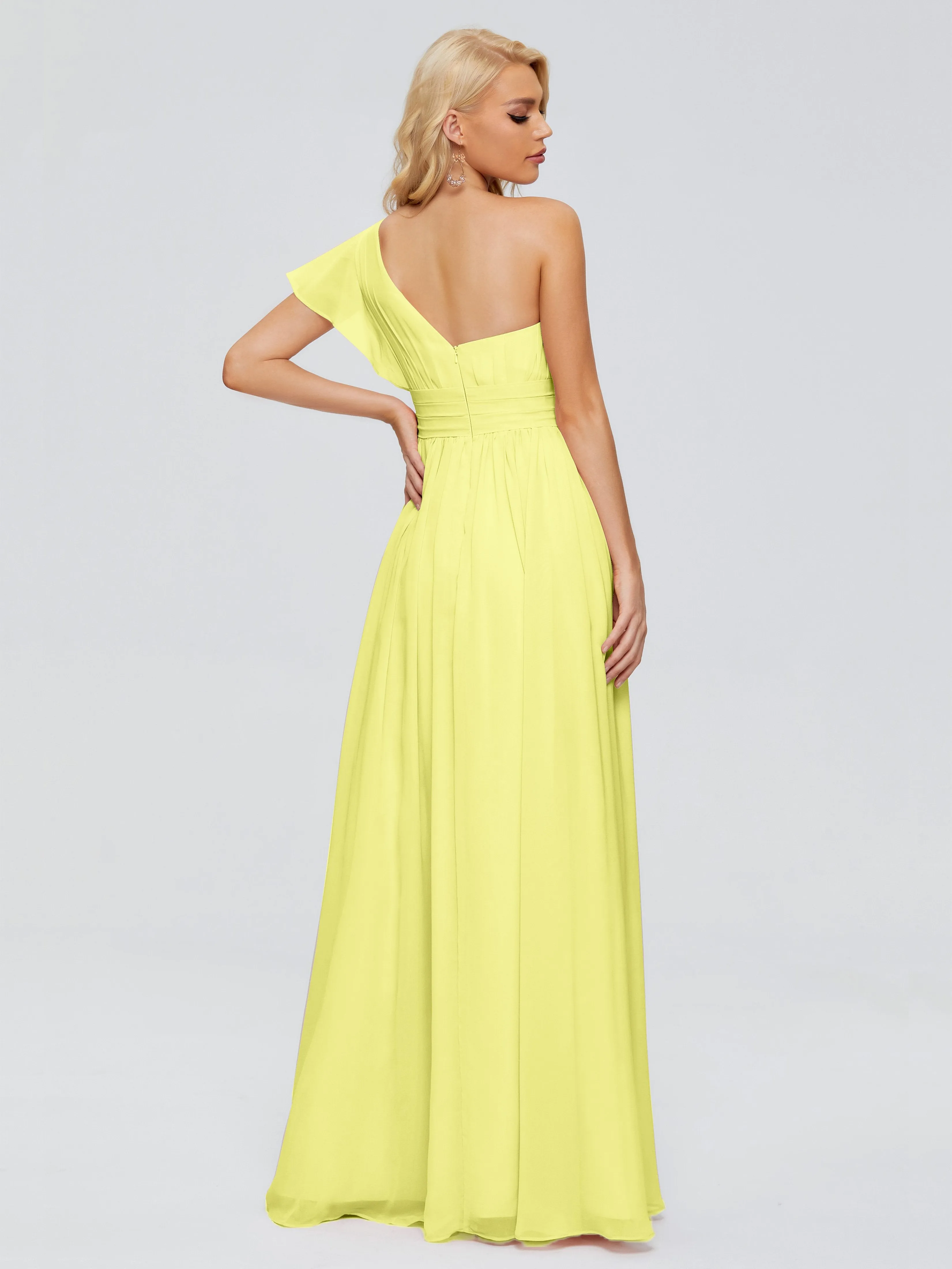 Rylee One Shoulder Chiffon Bridesmaid Dresses