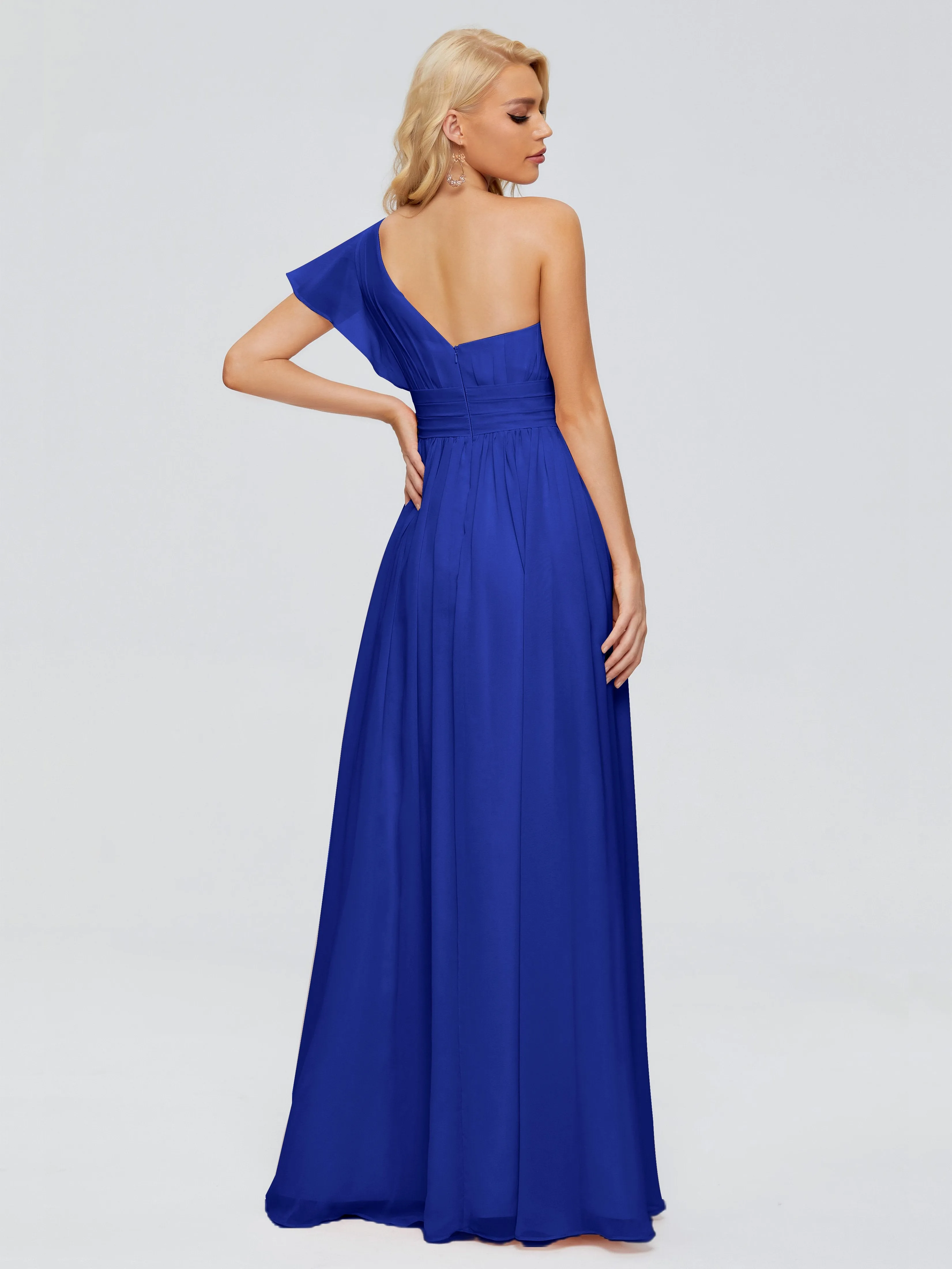 Rylee One Shoulder Chiffon Bridesmaid Dresses