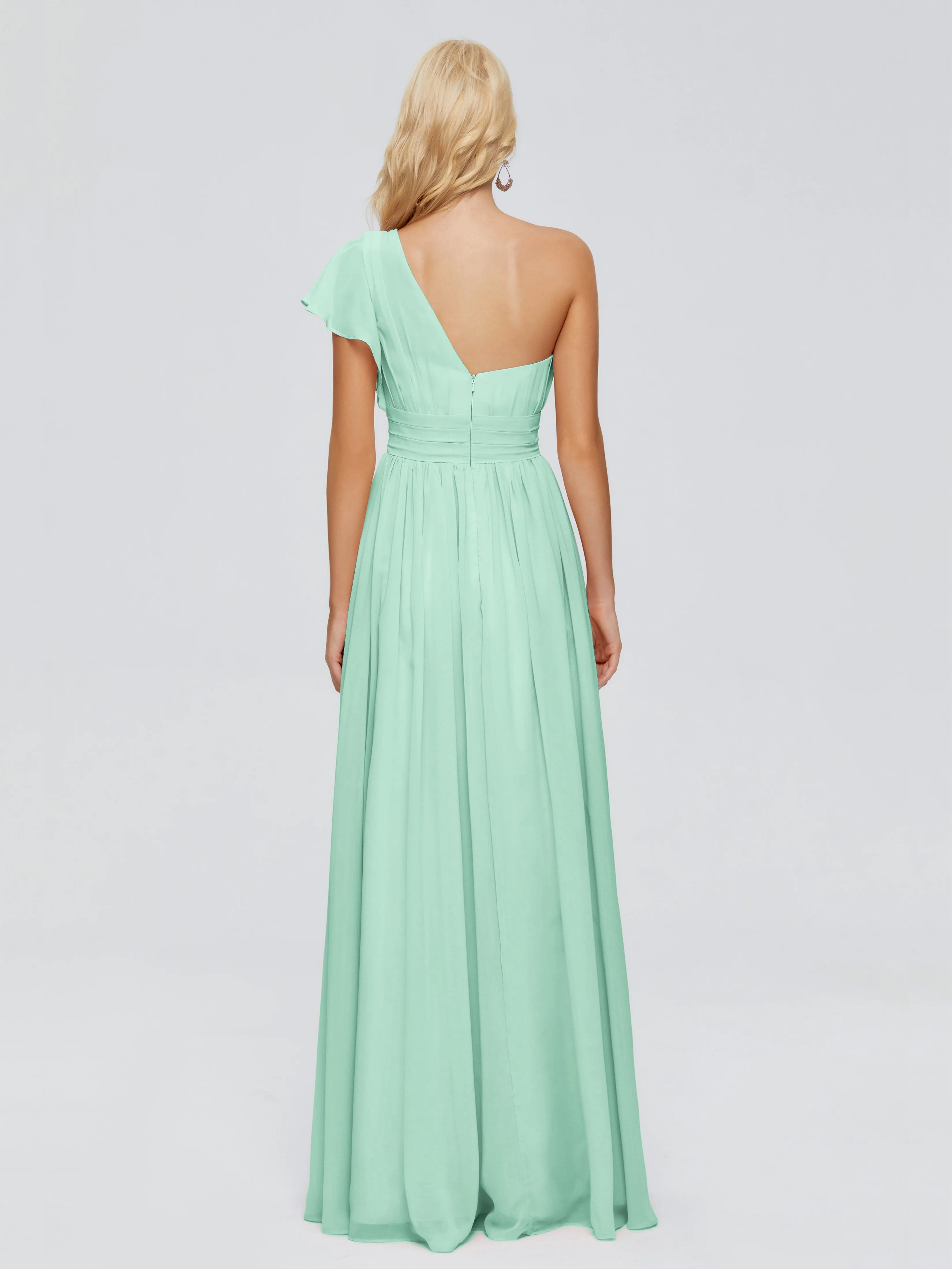 Rylee One Shoulder Chiffon Bridesmaid Dresses