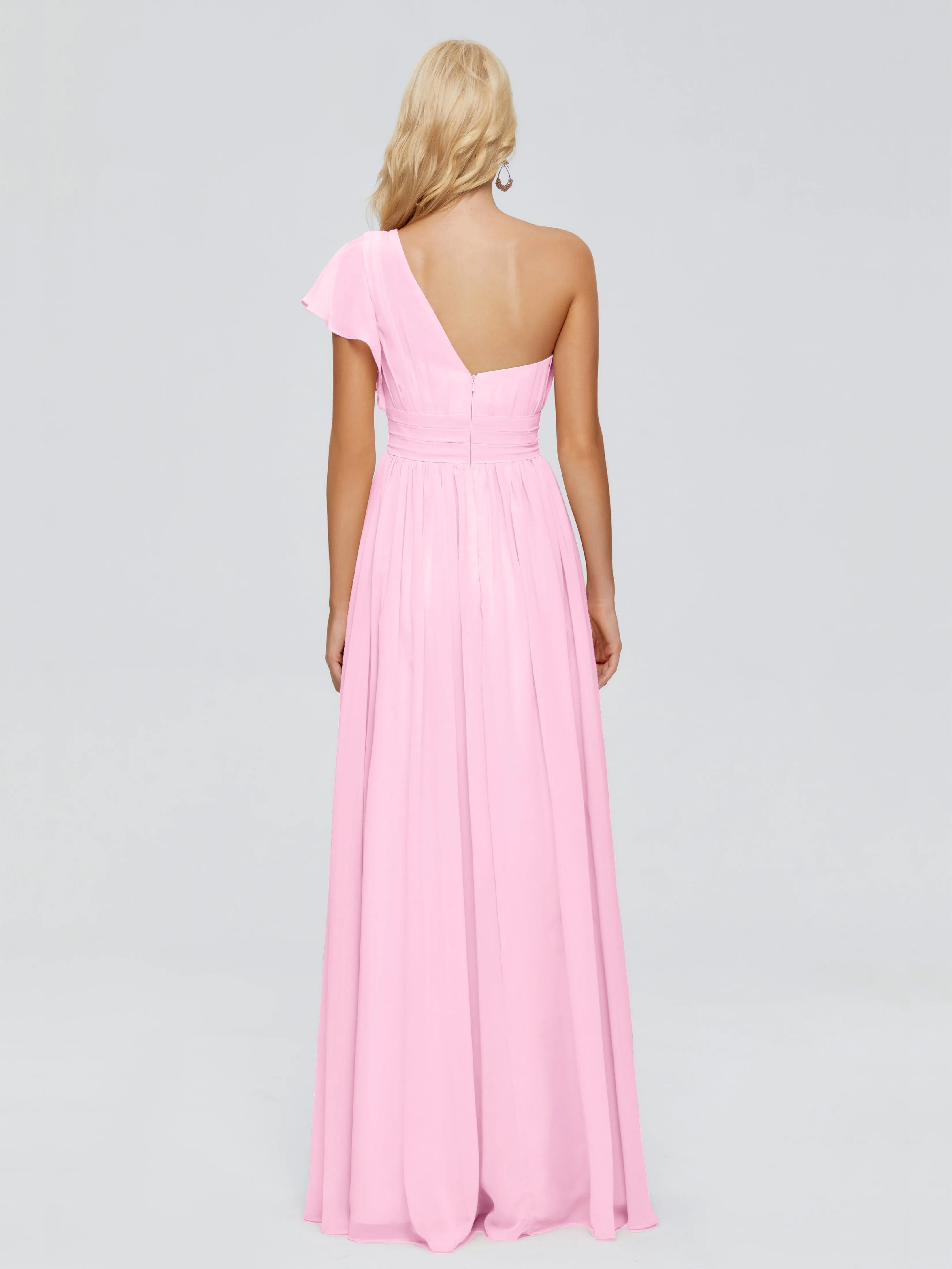 Rylee One Shoulder Chiffon Bridesmaid Dresses