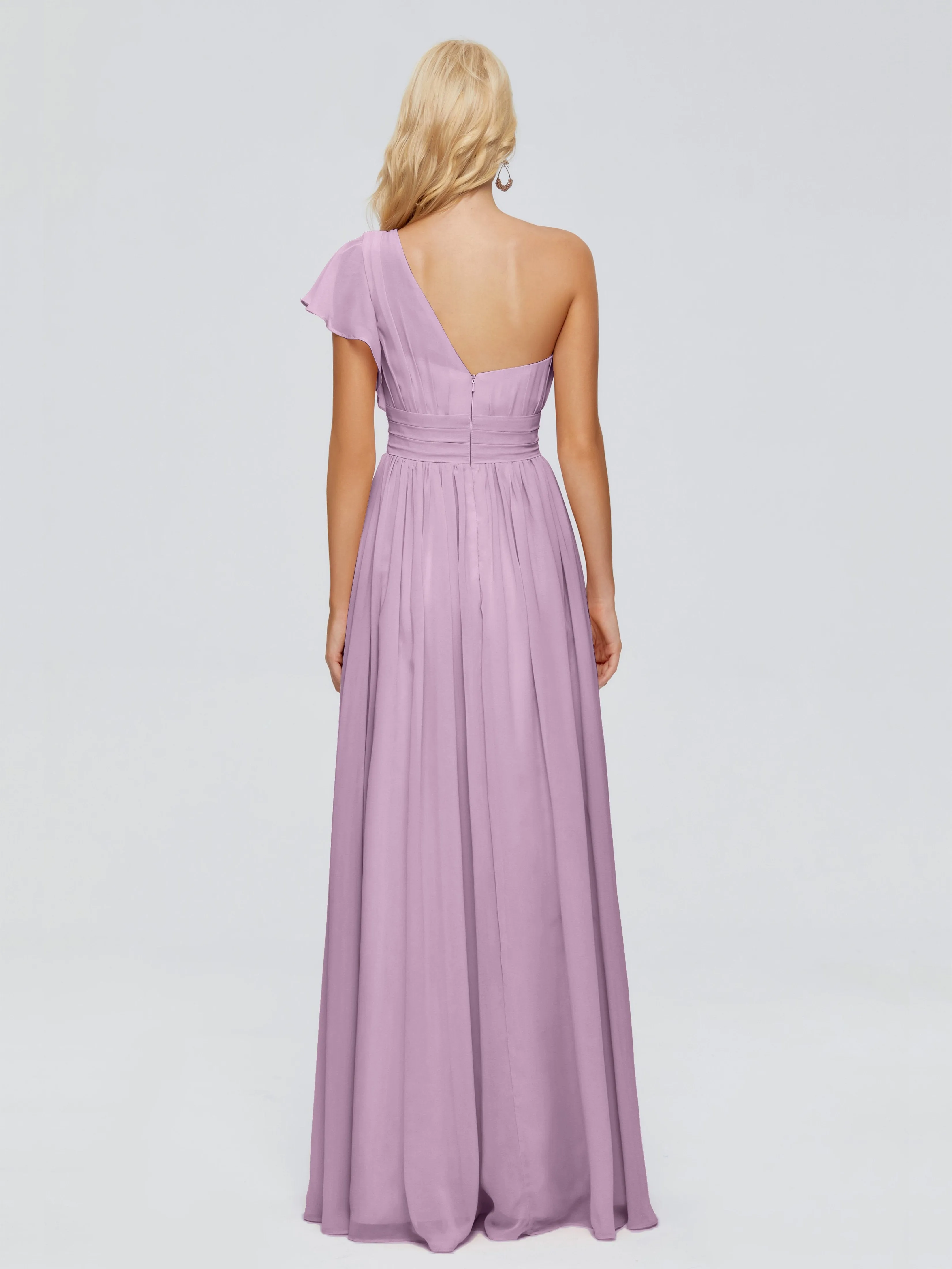 Rylee One Shoulder Chiffon Bridesmaid Dresses