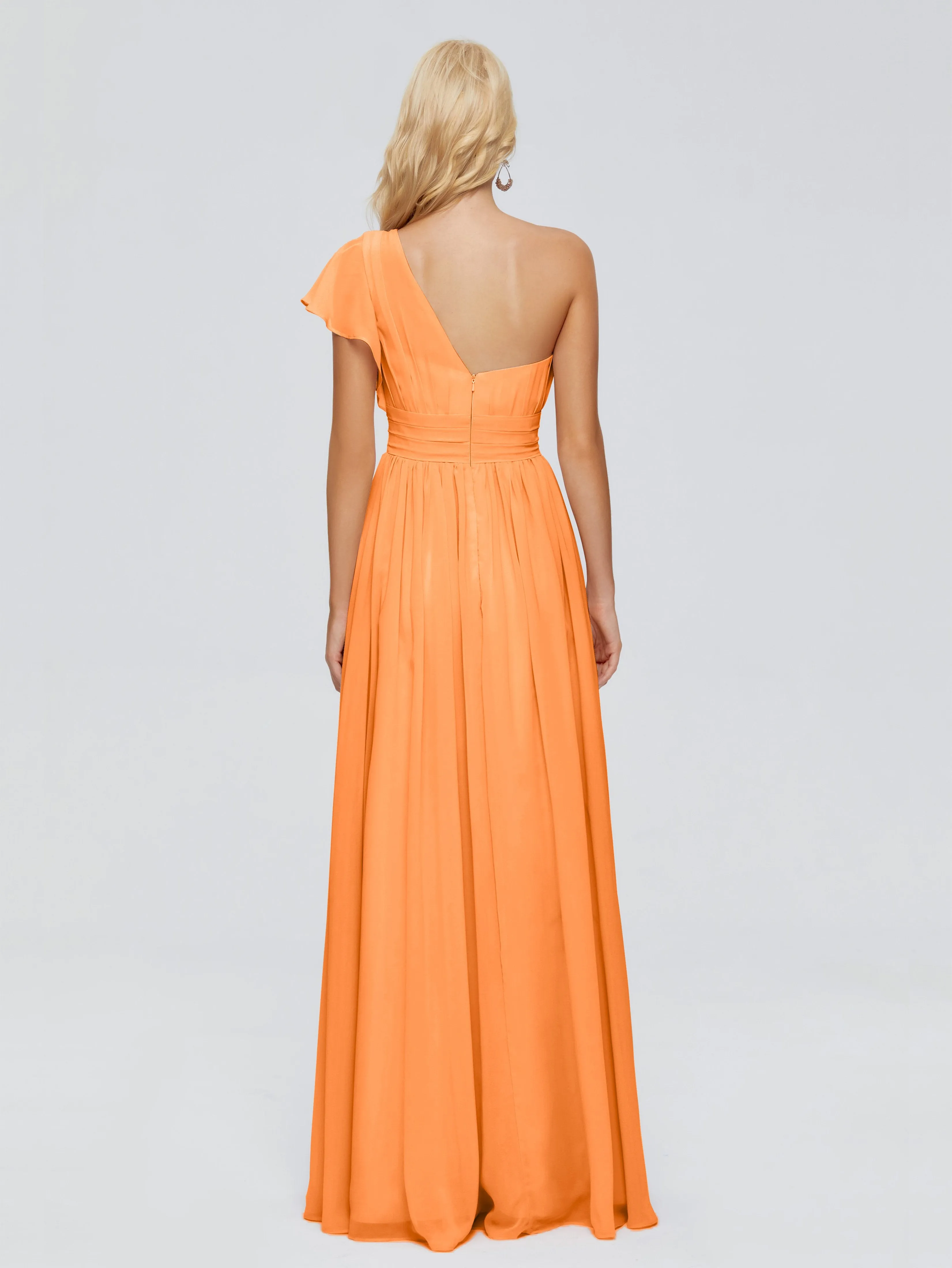 Rylee One Shoulder Chiffon Bridesmaid Dresses