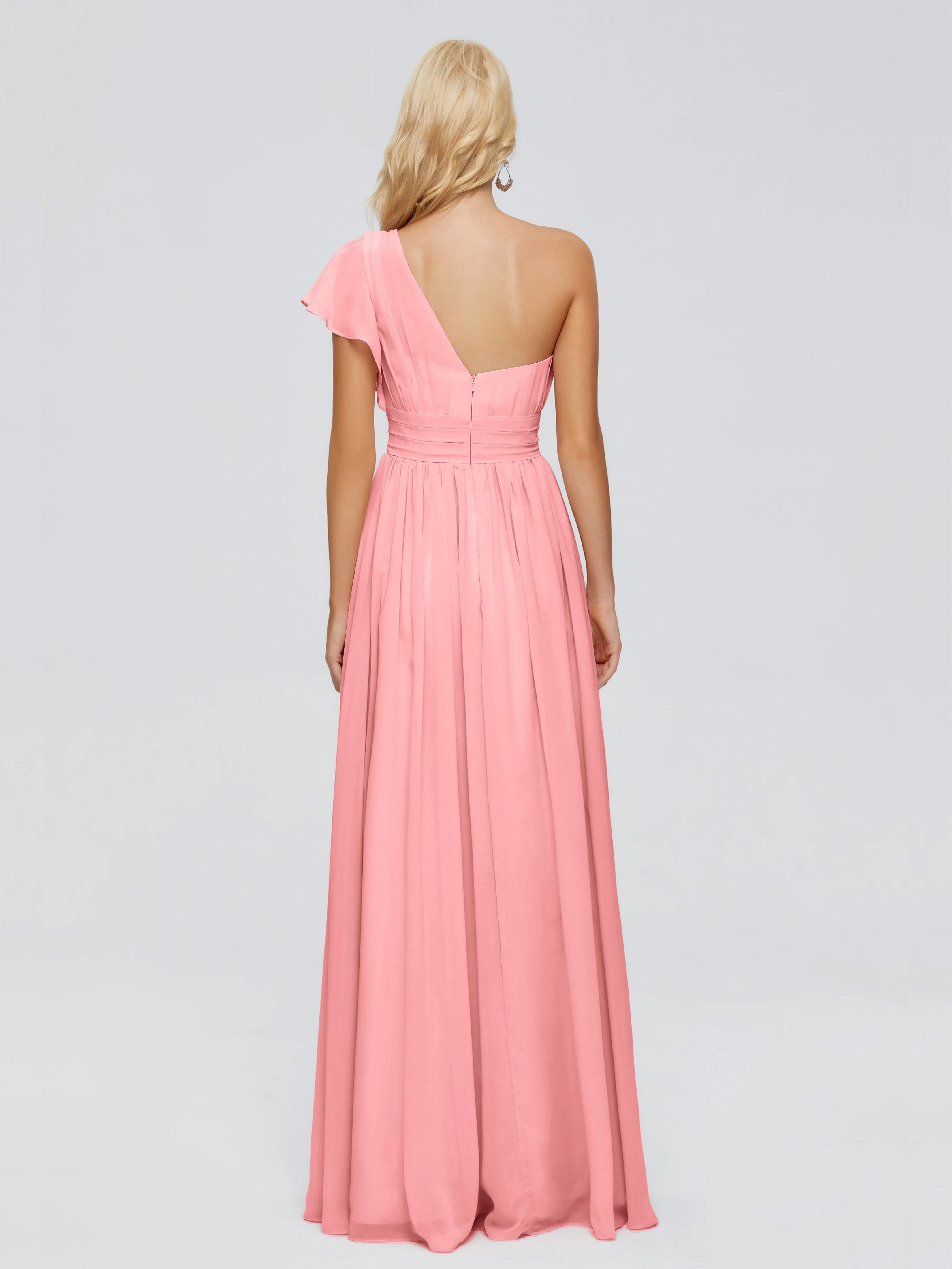 Rylee One Shoulder Chiffon Bridesmaid Dresses