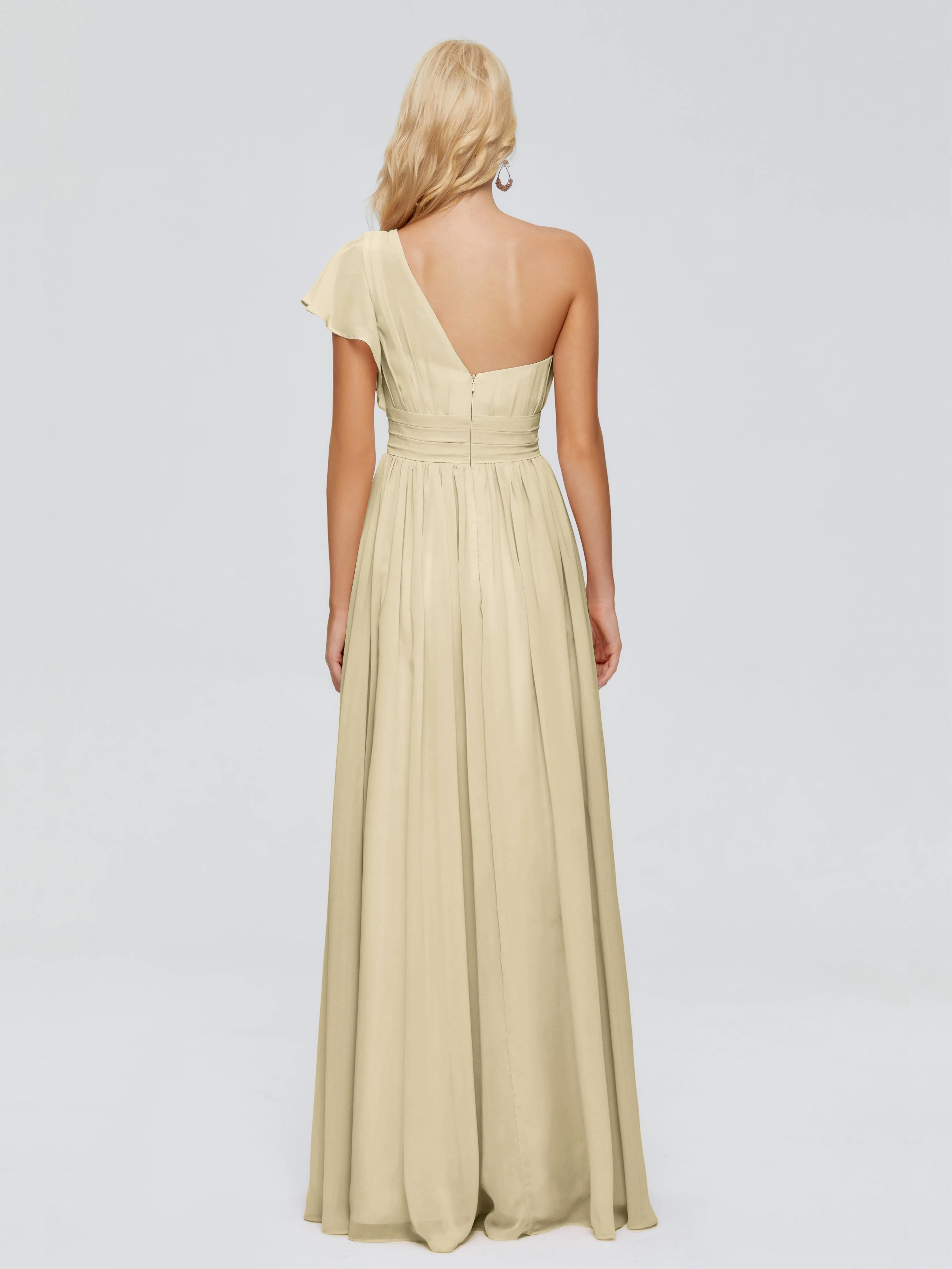 Rylee One Shoulder Chiffon Bridesmaid Dresses