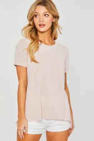 Solid Knit Tee Shirt