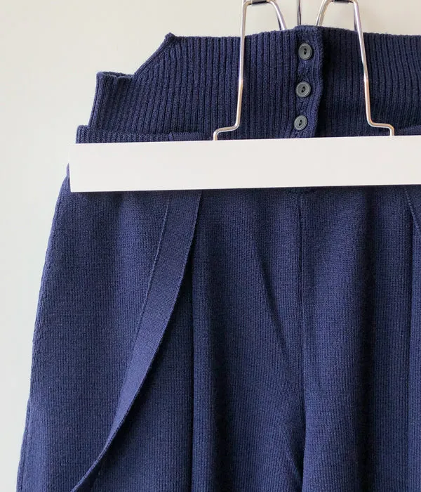 TAN/FINE WOOL OVERALLS(NAVY)