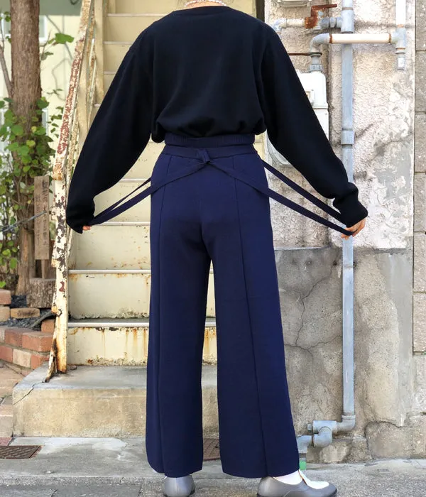 TAN/FINE WOOL OVERALLS(NAVY)